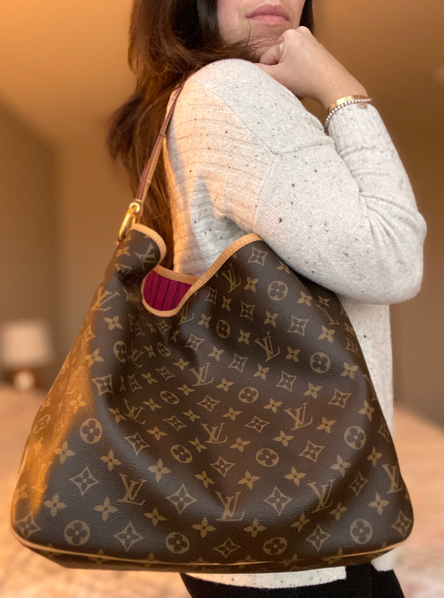 LV Delightful MM Pivoine