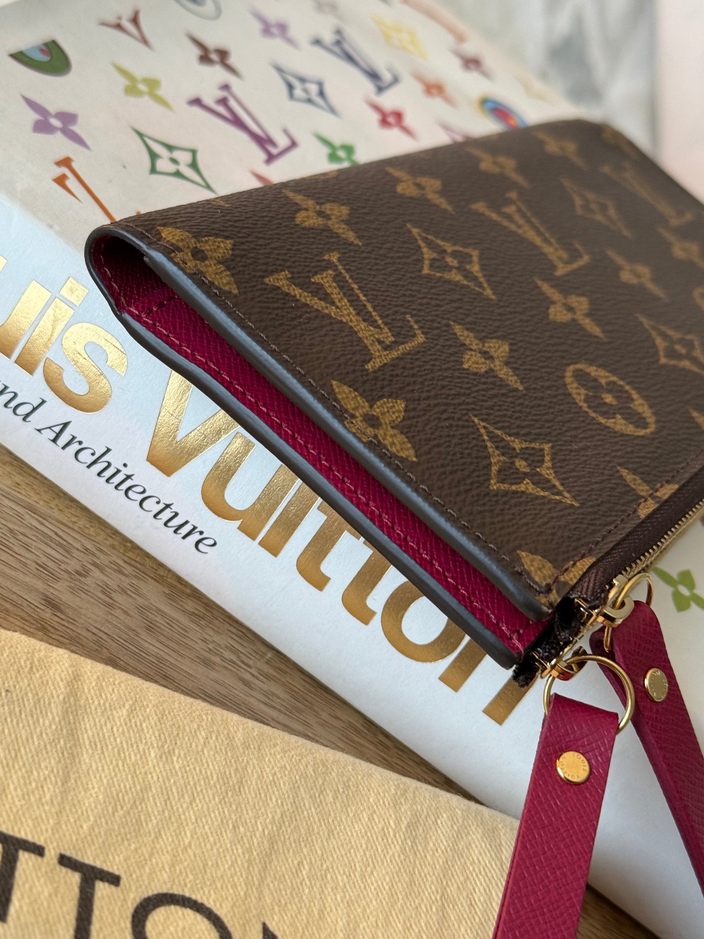 LV Adele Wallet in Fuchsia