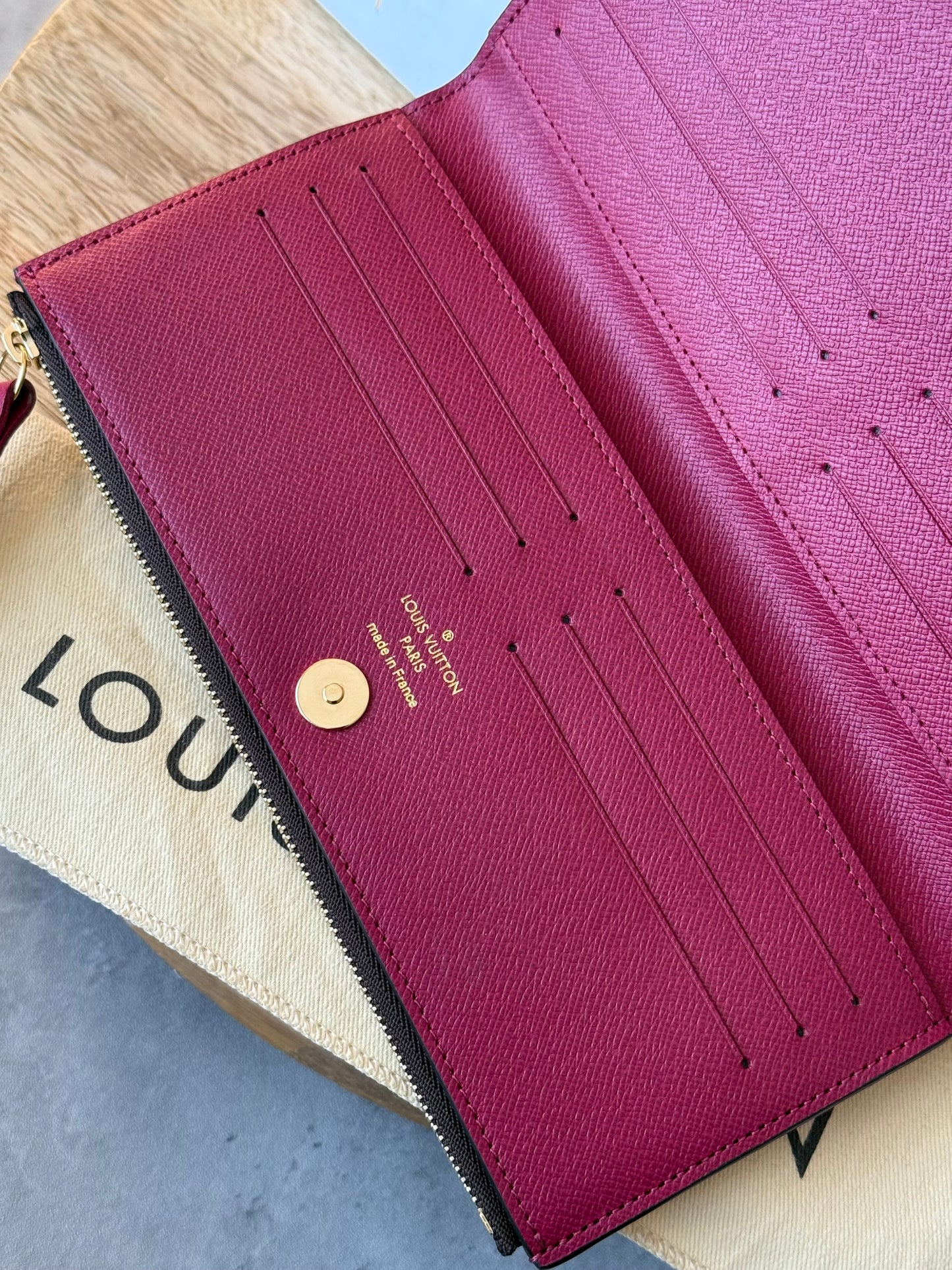 LV Adele Wallet in Fuchsia