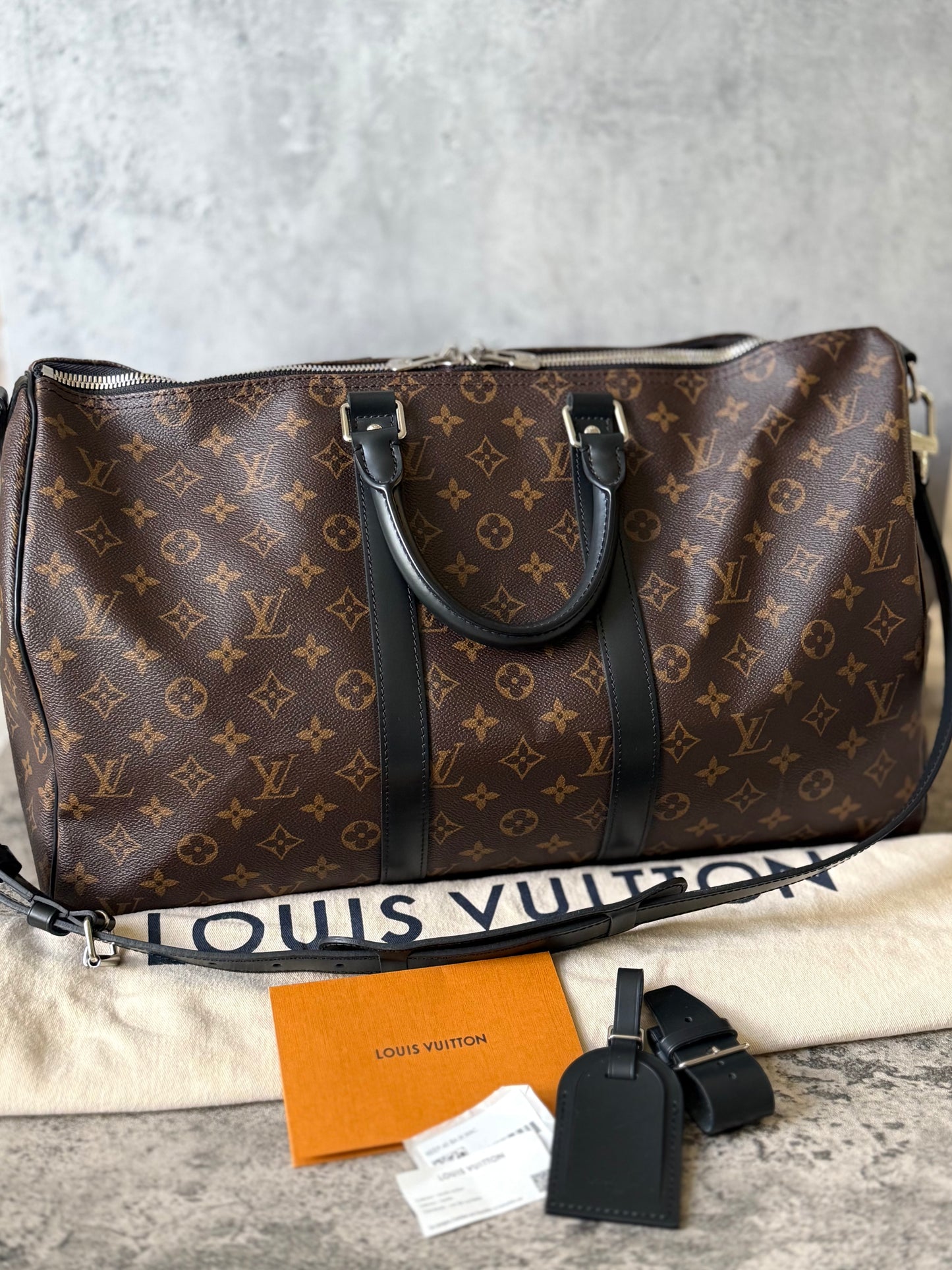 Louis Vuitton Keepall Bandouliere 45 Macassar