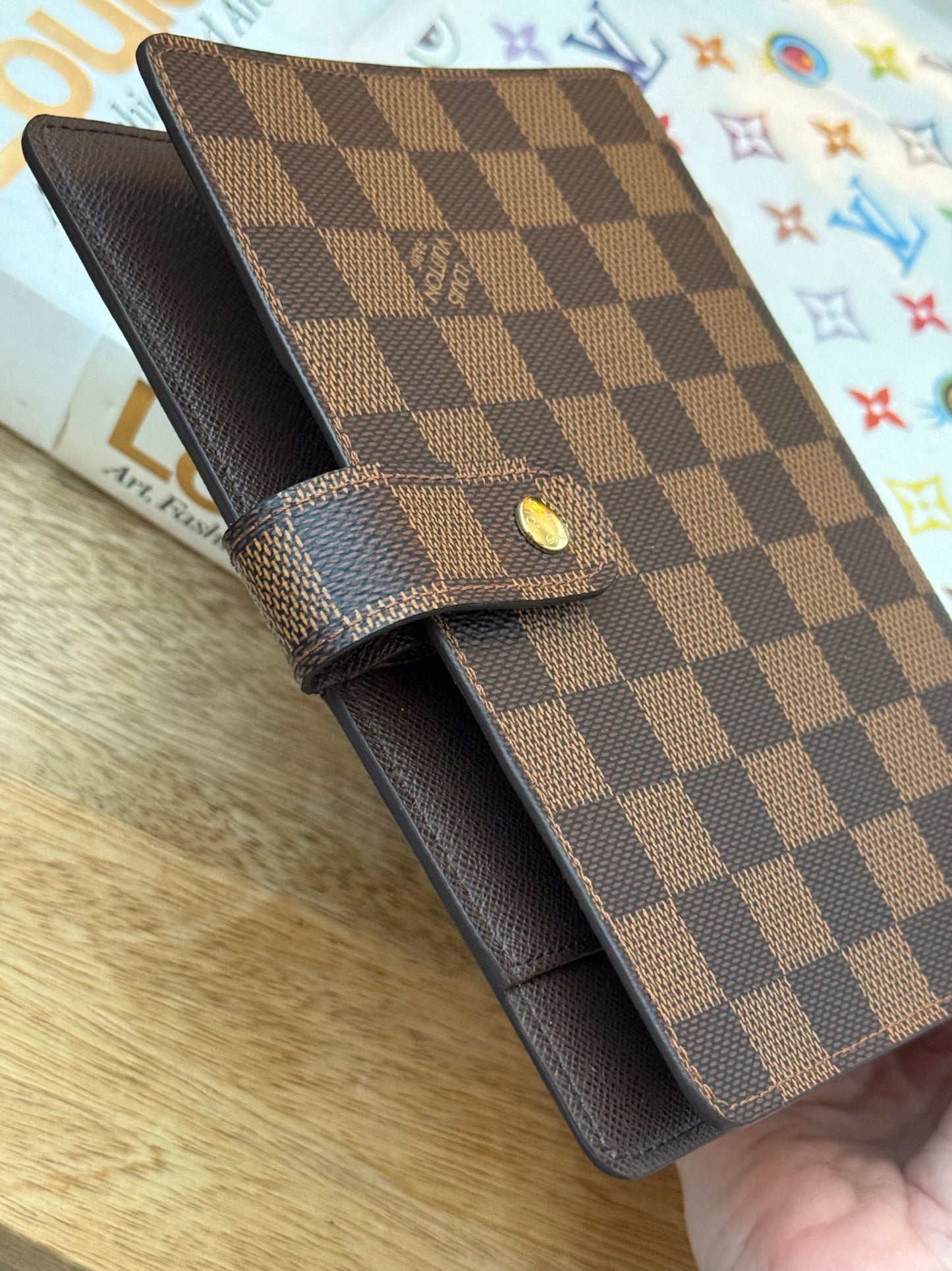 LV Agenda MM Damier Ebene