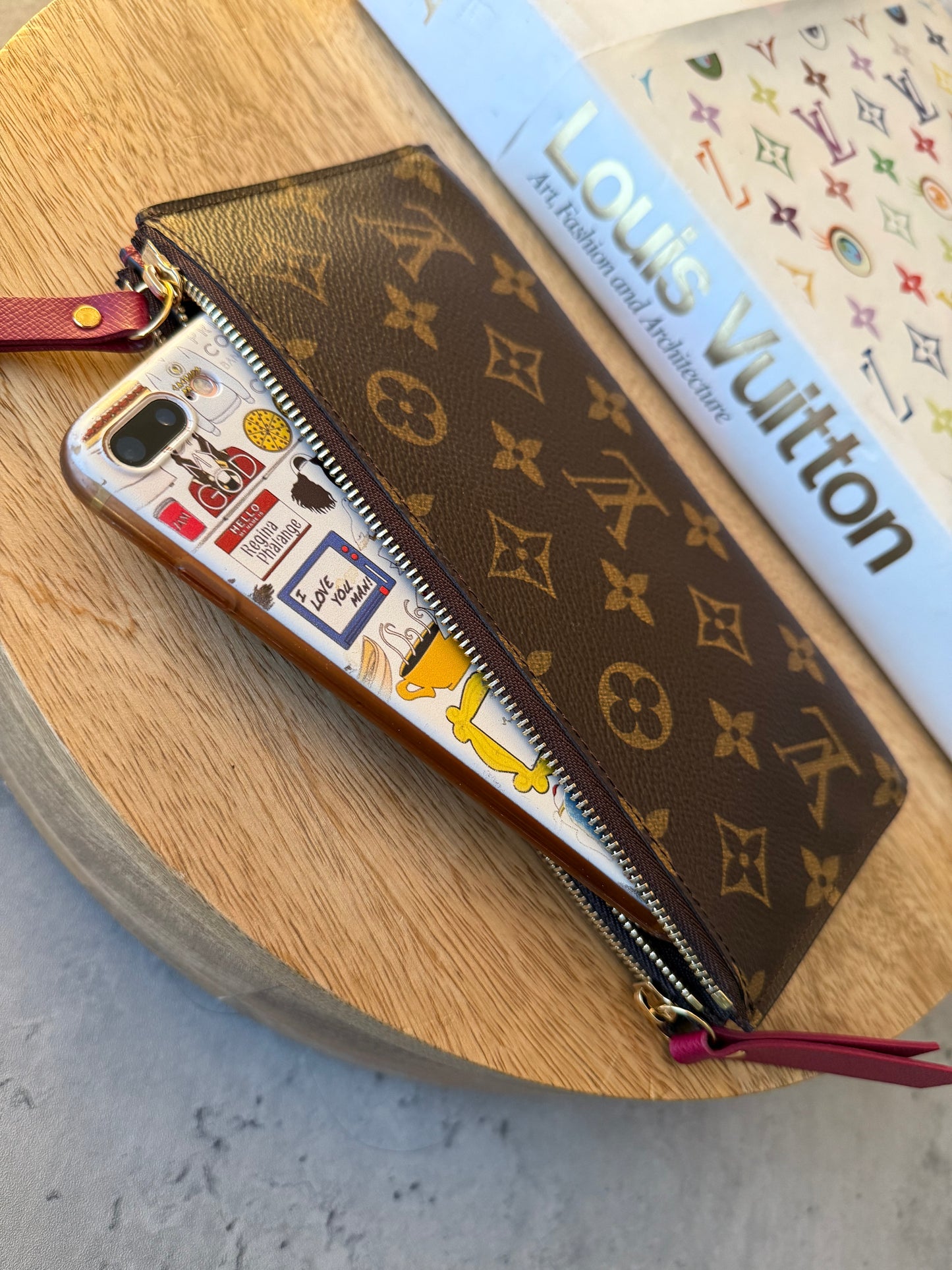 LV Adele Wallet in Fuchsia