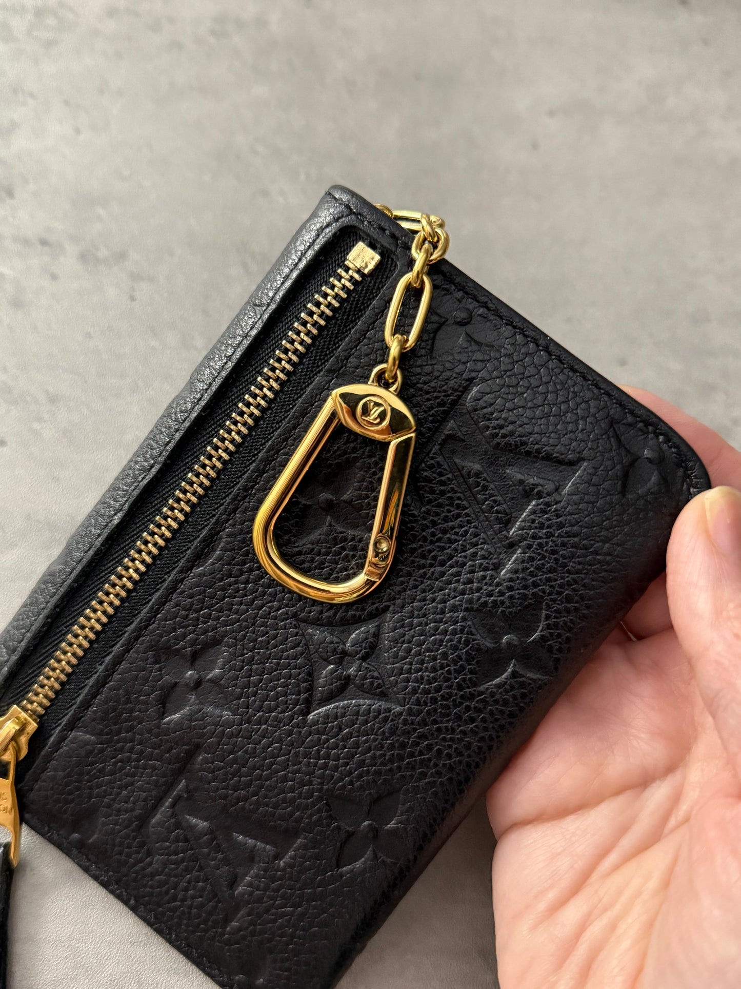 LV Empreinte Noir Key Pouch