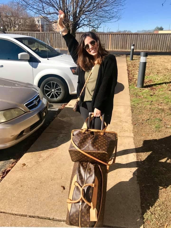 LV Eole 50 rolling luggage