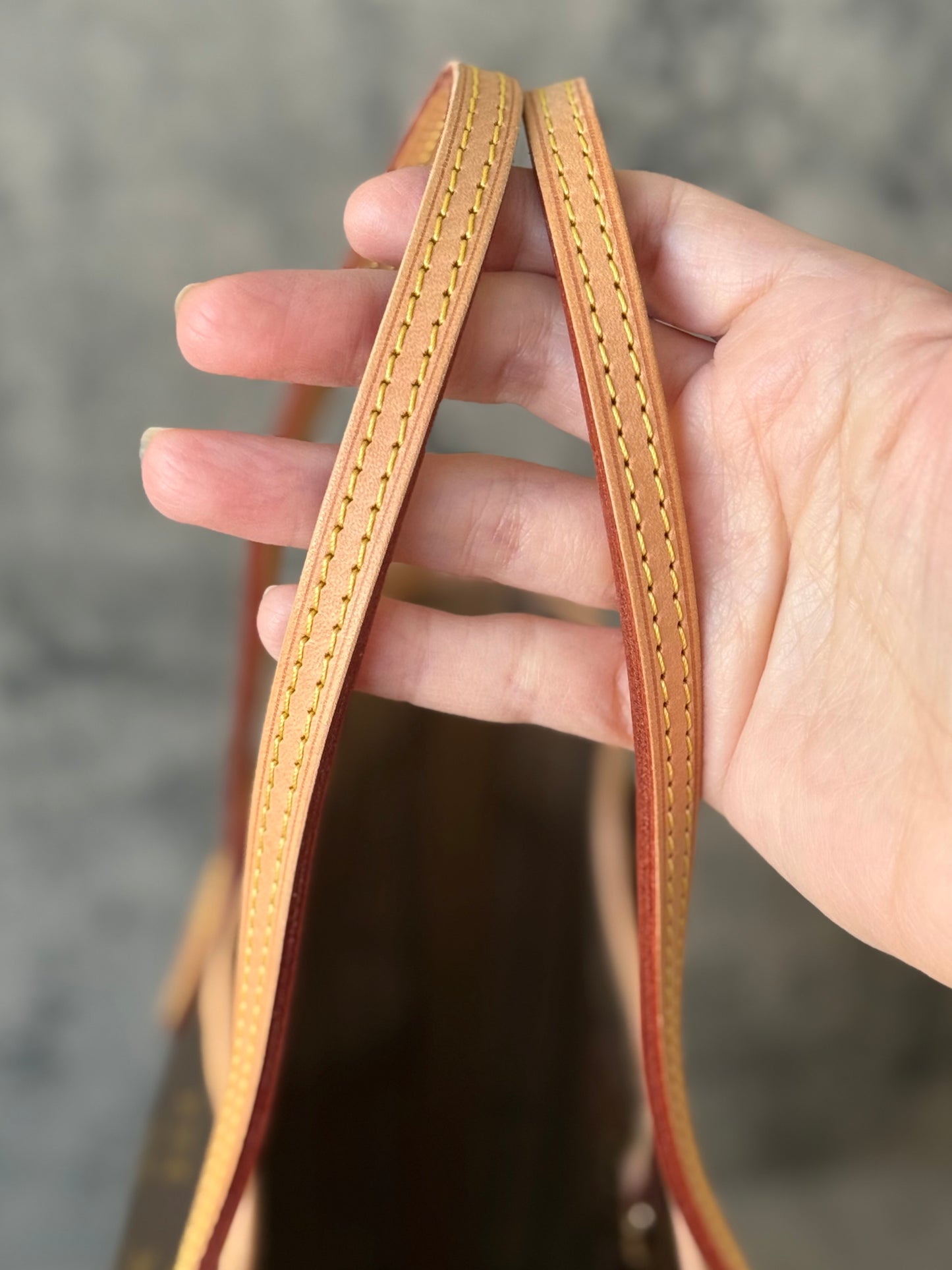 LV Neverfull MM Beige