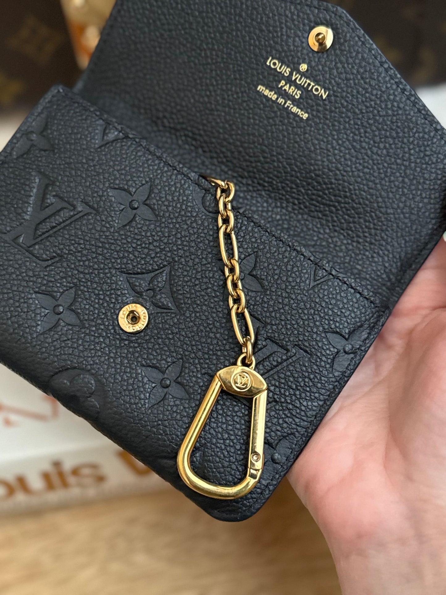 LV Empreinte Key Pouch Noir