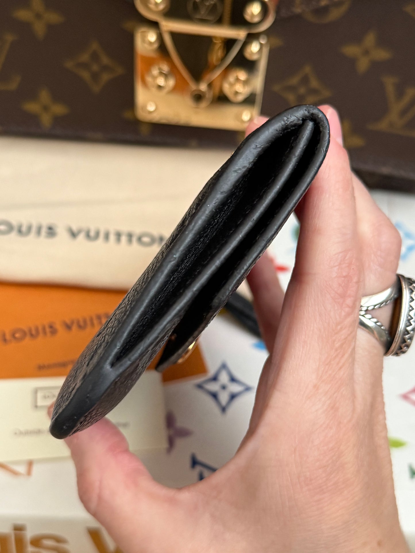 LV Empreinte Key Pouch Noir