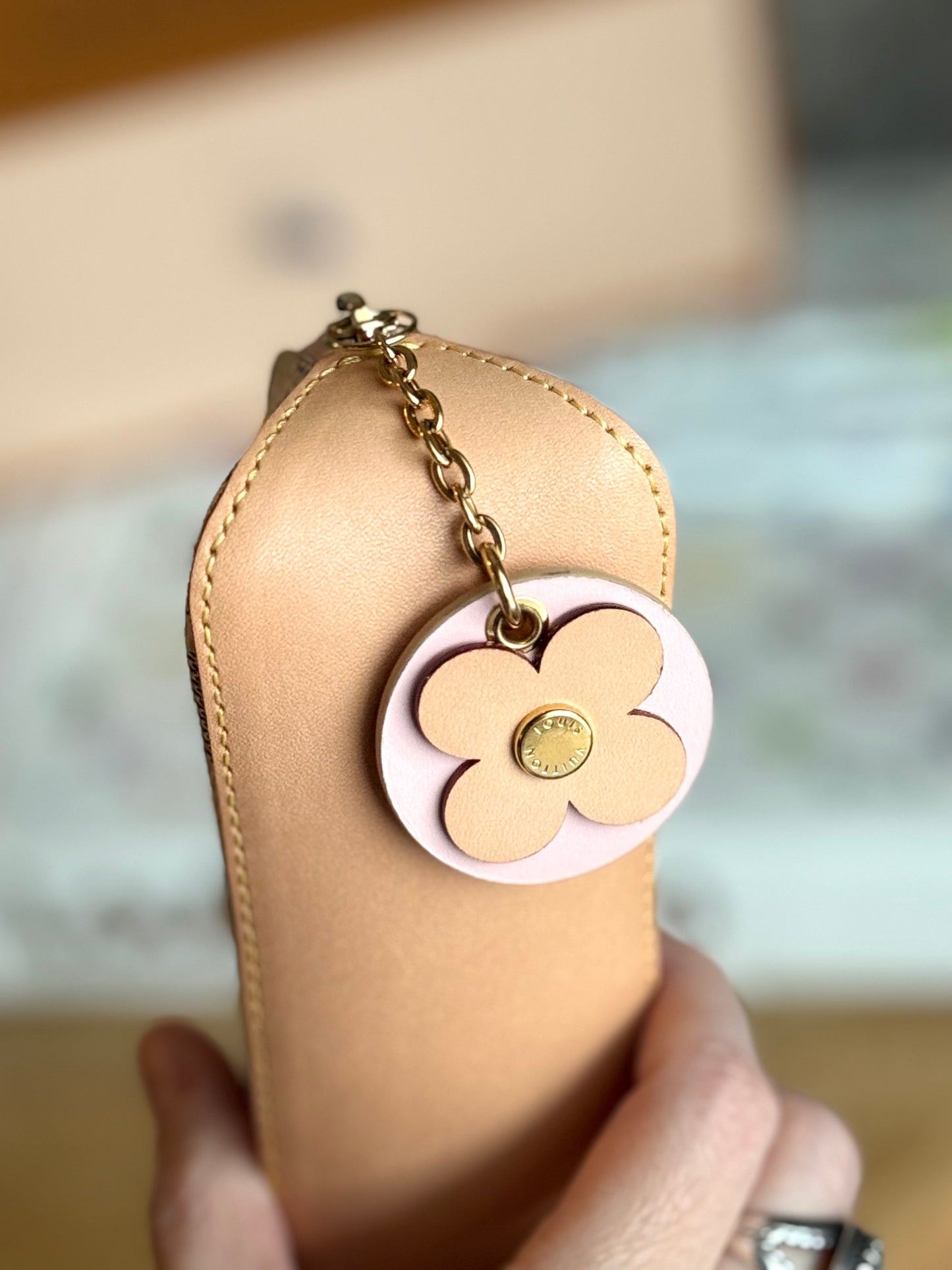 LV Elizabeth Pouch with flower charm