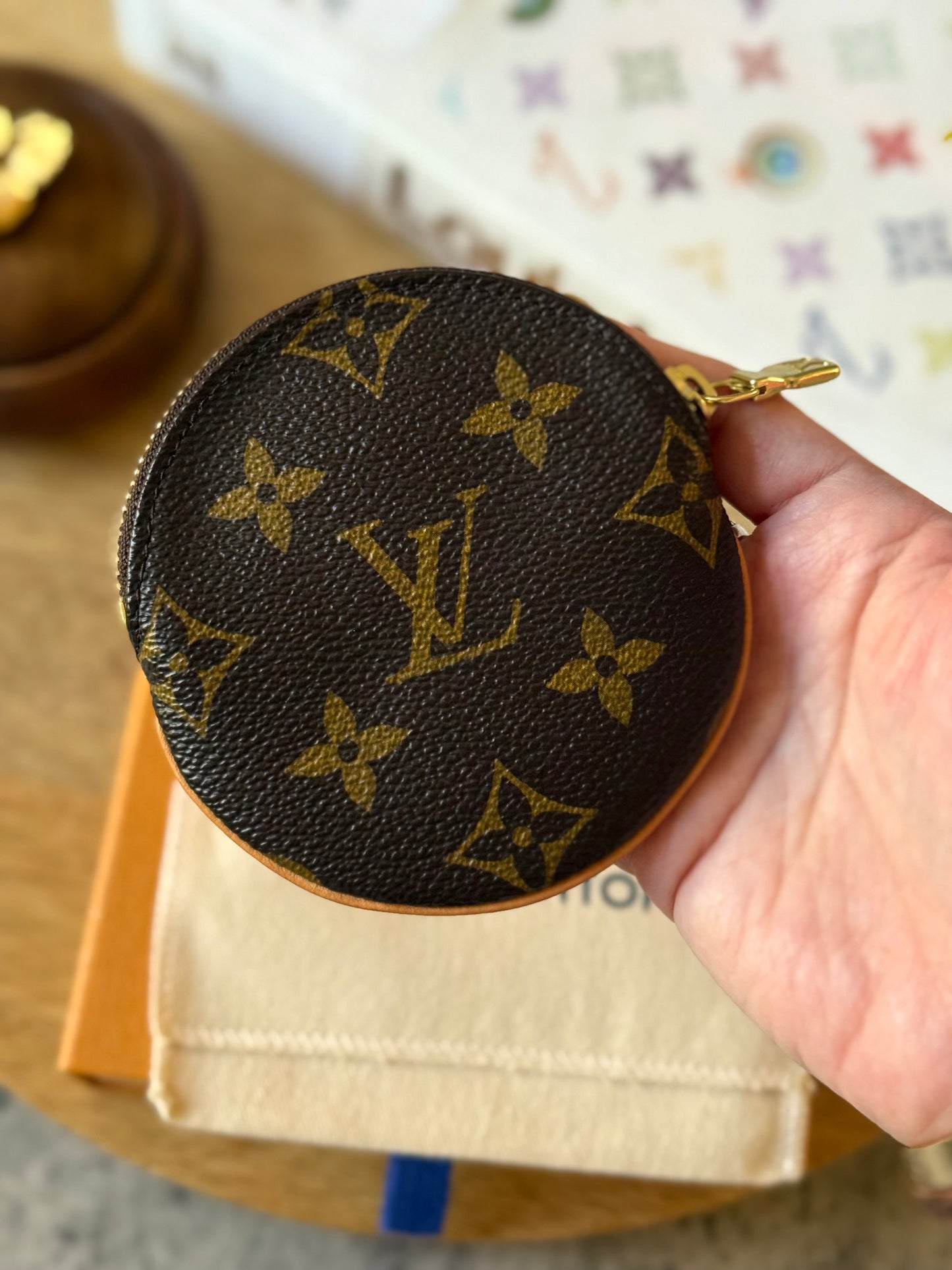 LV Round Coin Pouch