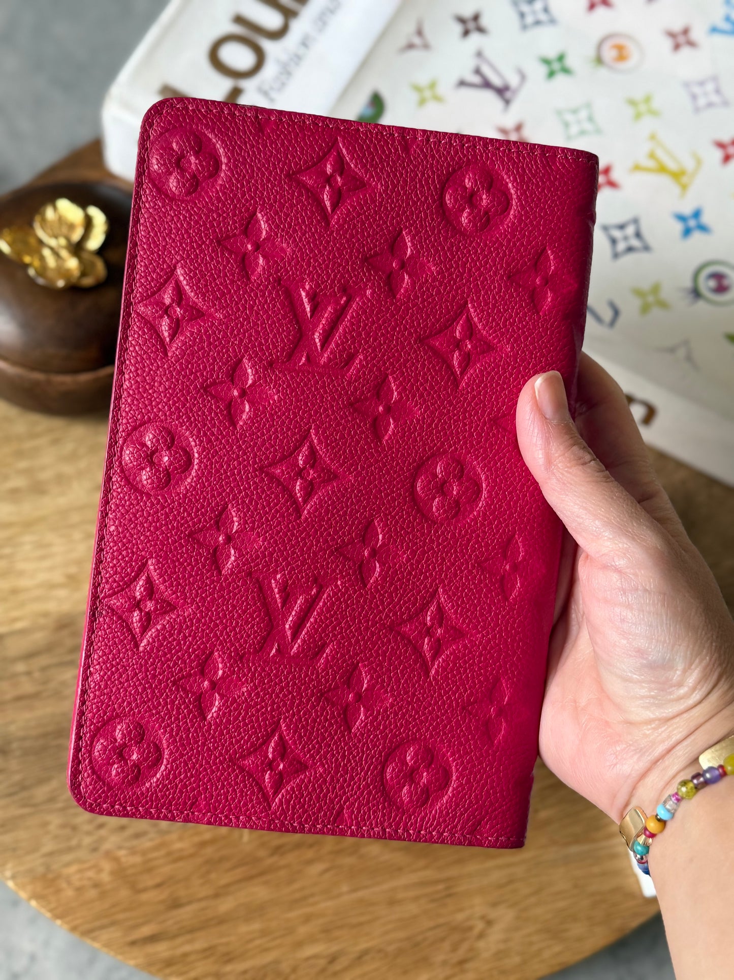 LV Fuchsia Clemence Notebook