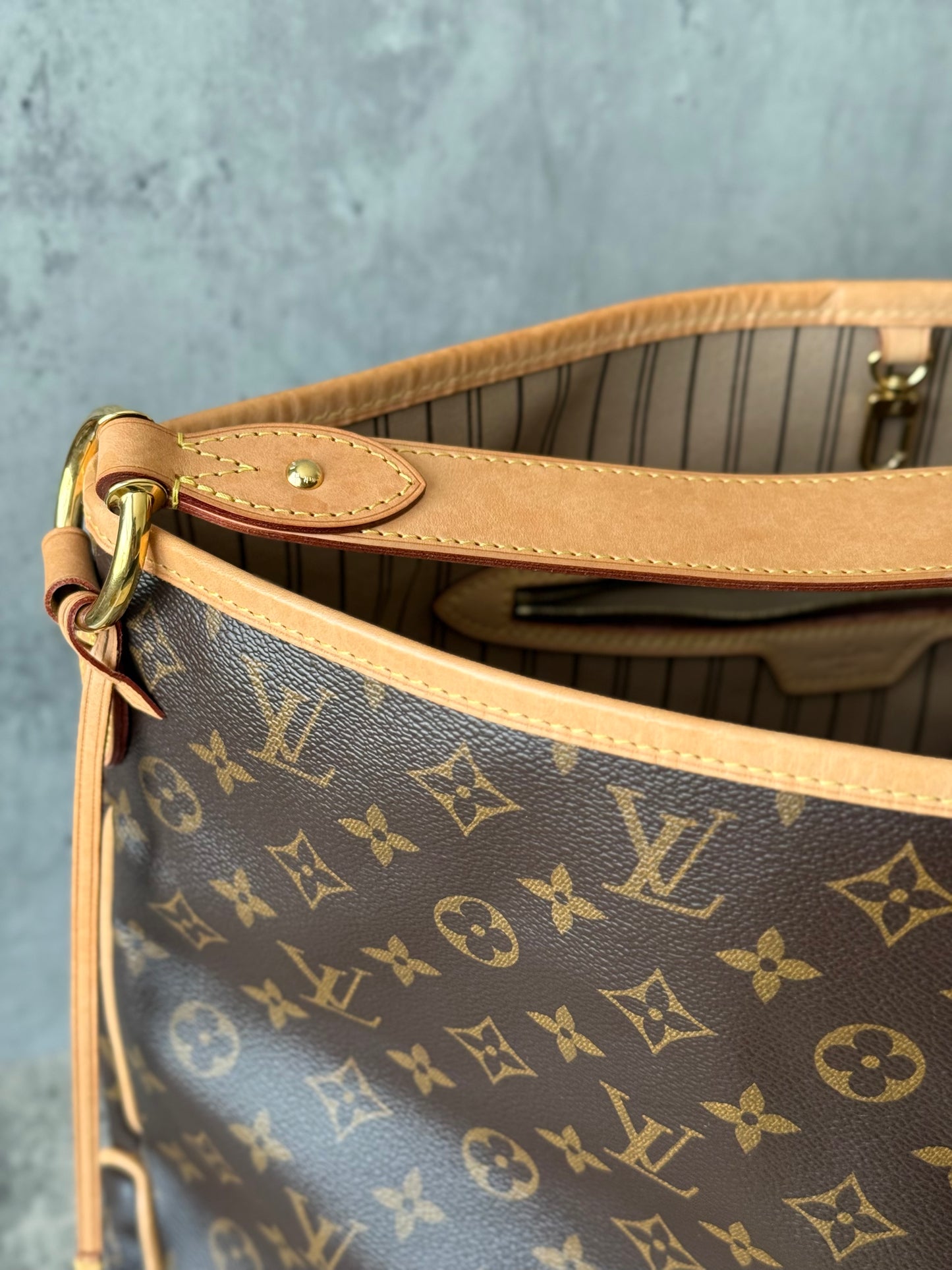 LV Delightful MM Beige