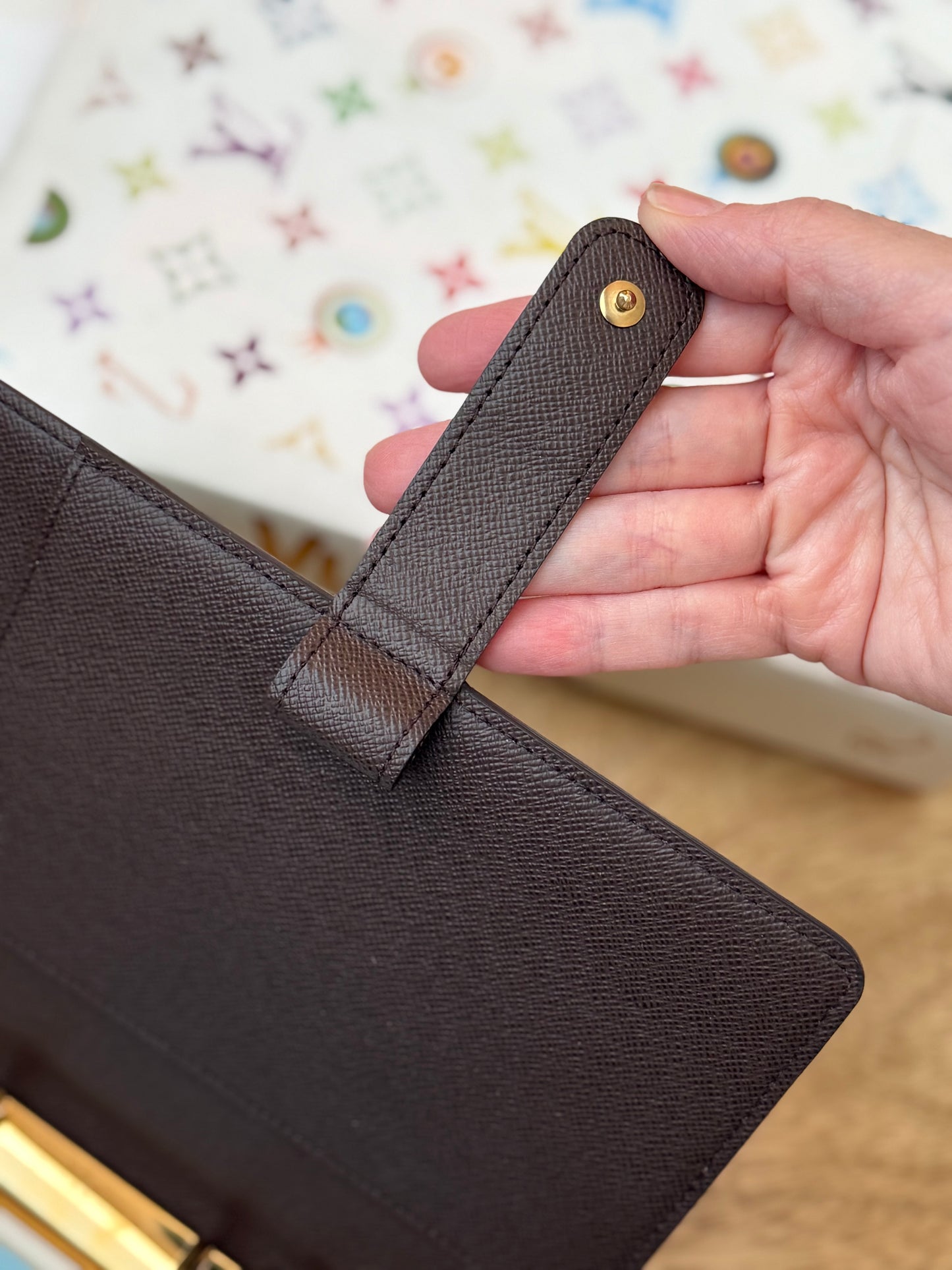 LV Agenda MM Damier Ebene