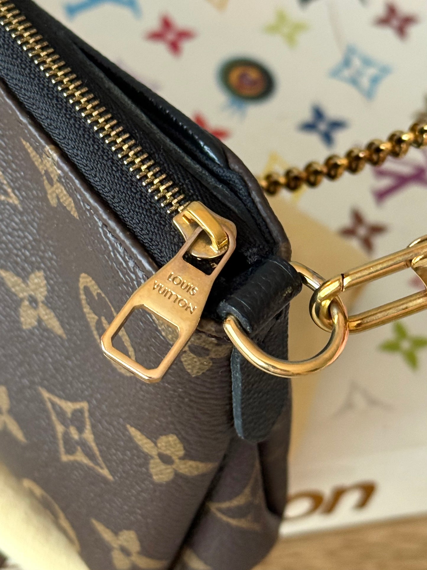 LV Pallas clutch crossbody noir