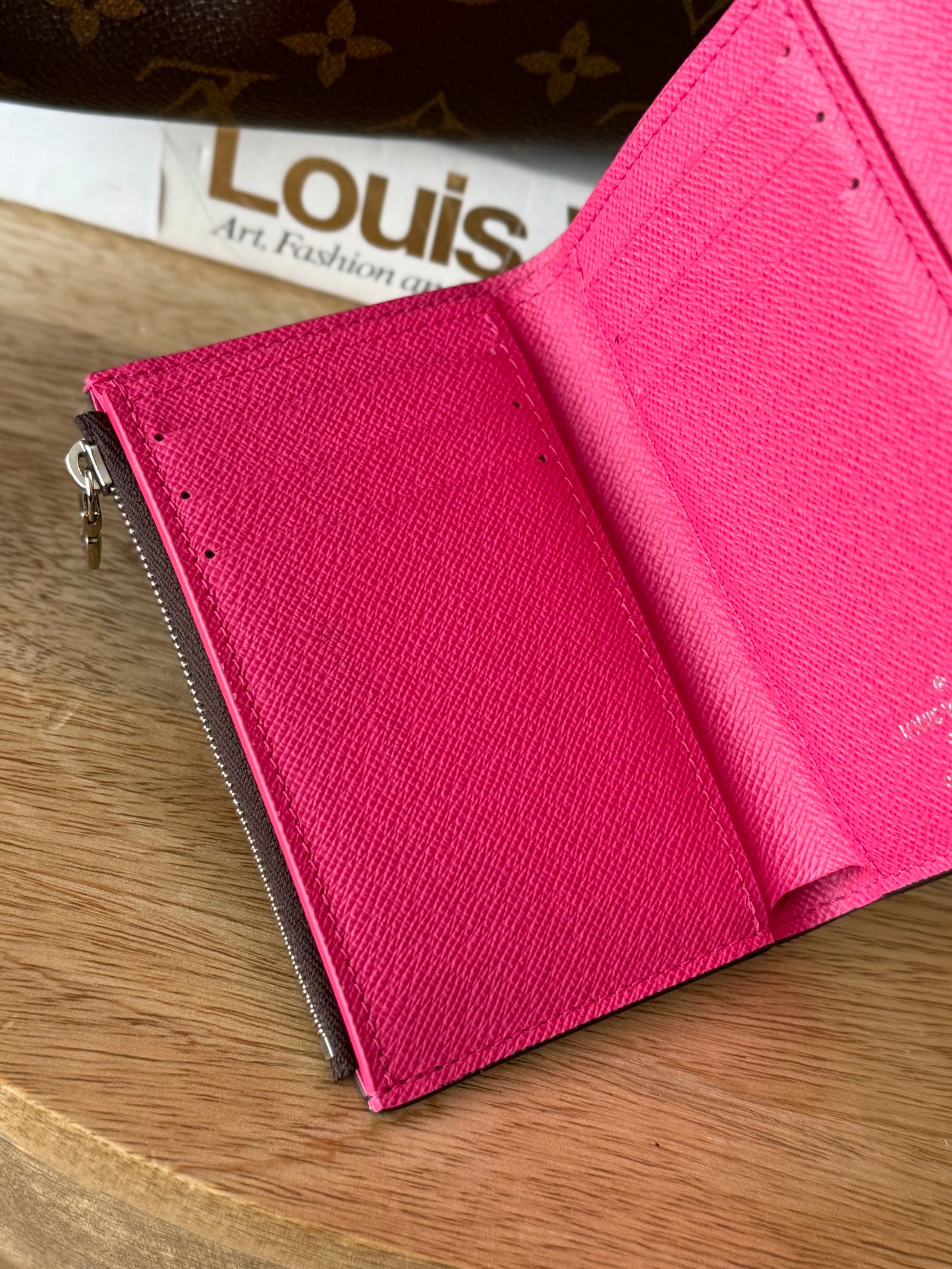 LV Victorine wallet pink