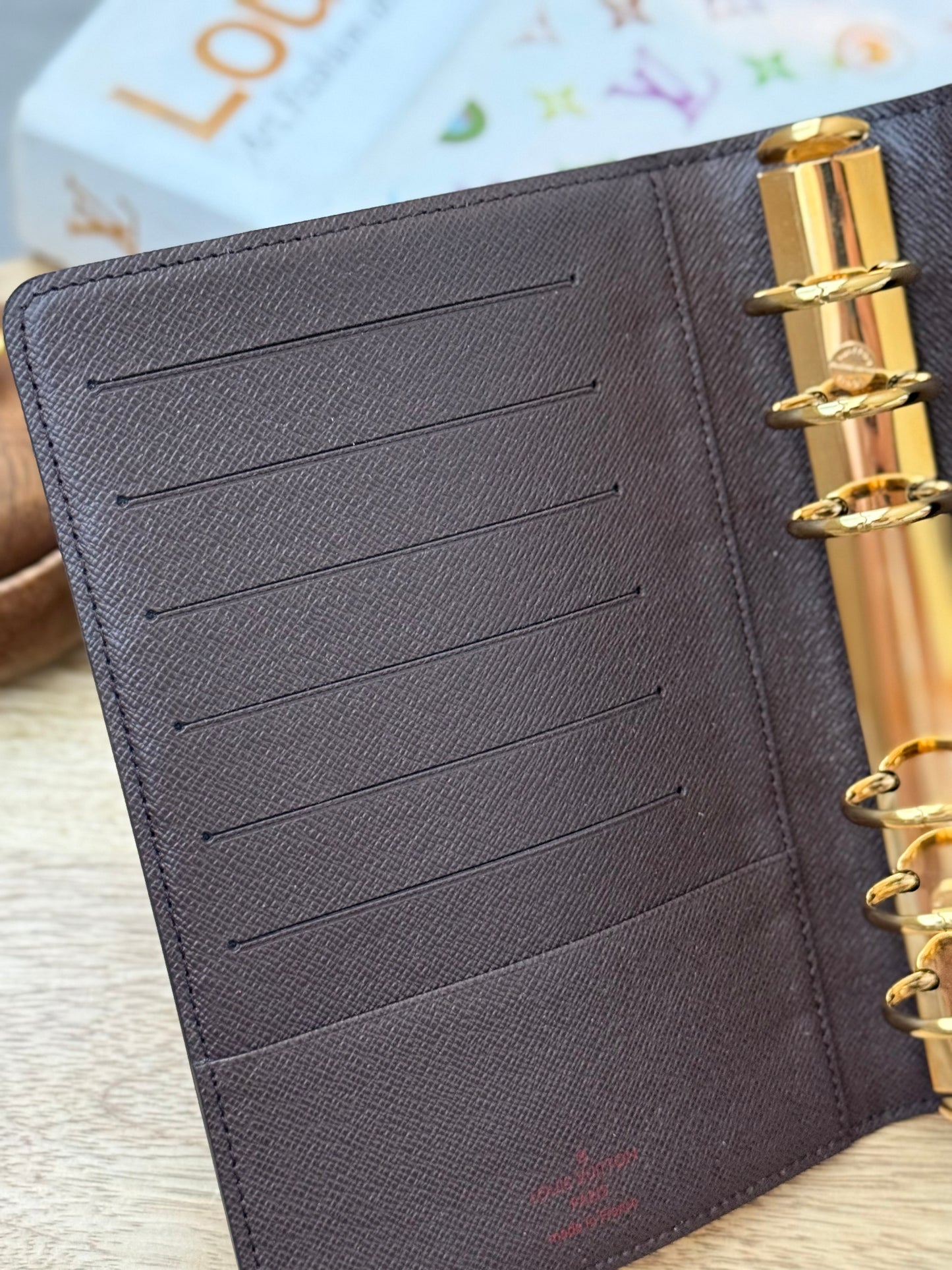 LV Agenda MM Damier Ebene
