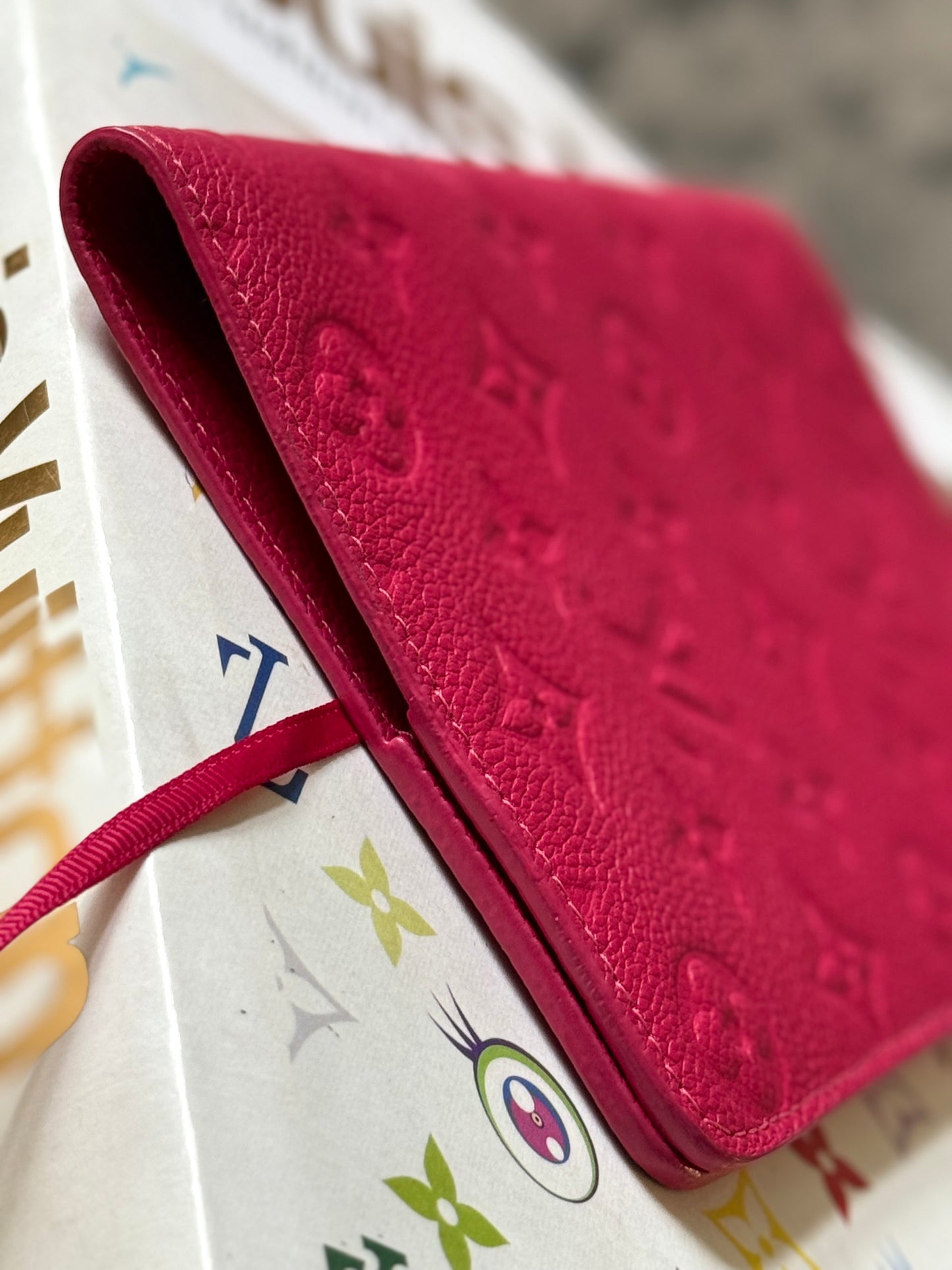 LV Fuchsia Clemence Notebook