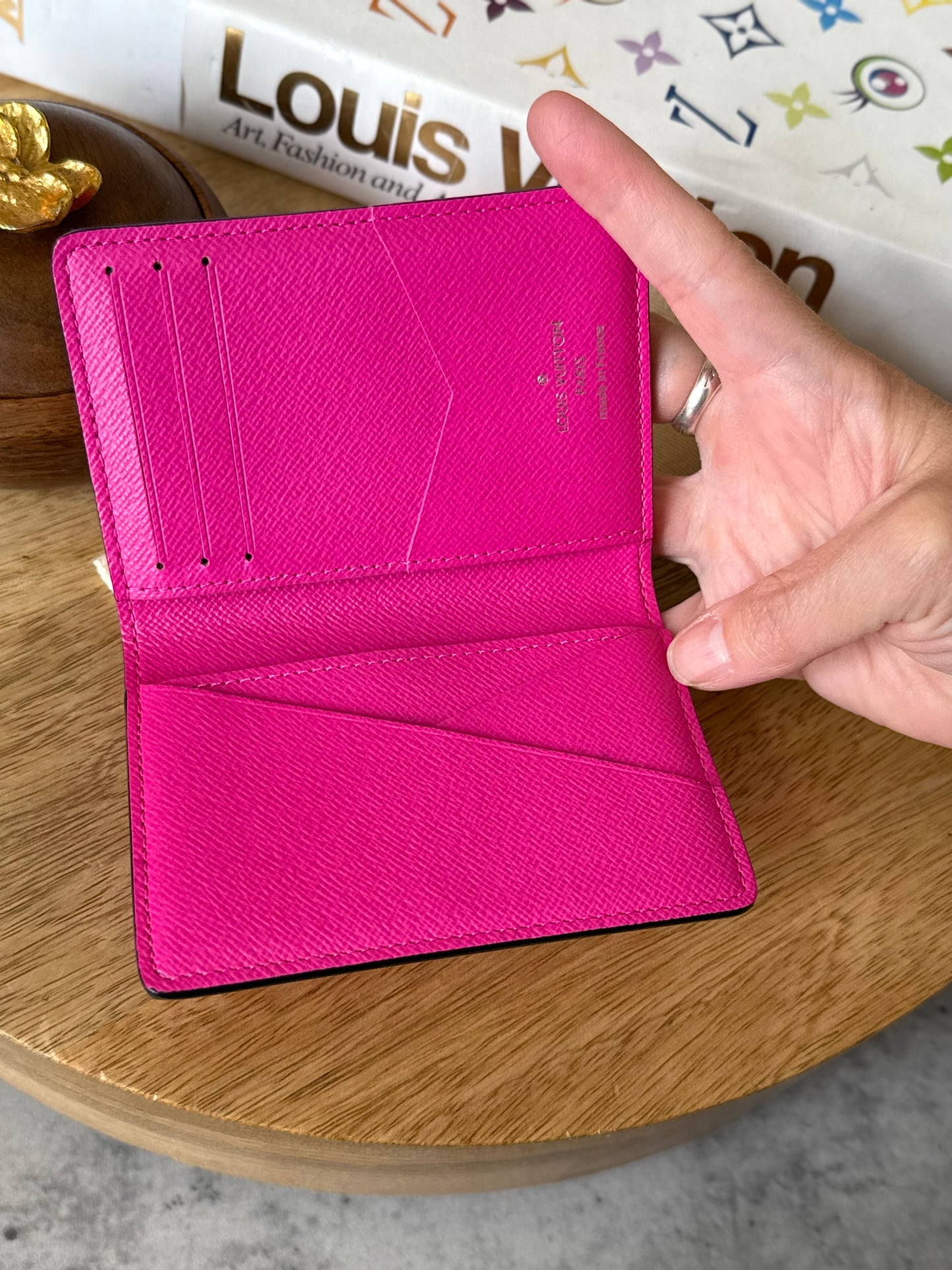 LV Taigarama Fuchsia Pocket Organizer