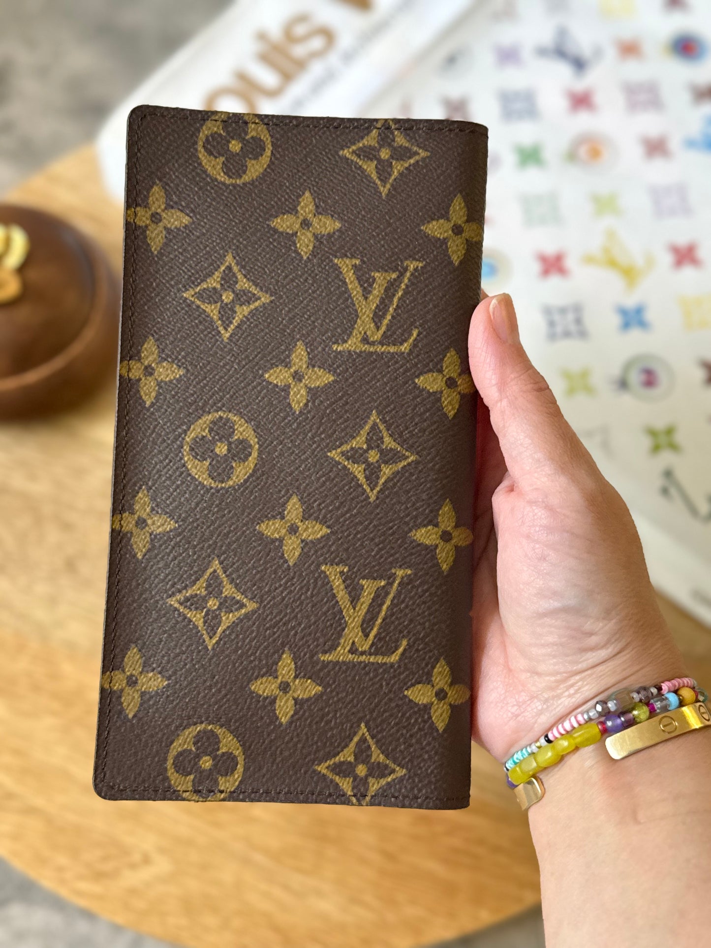 LV Bifold Checkbook Wallet