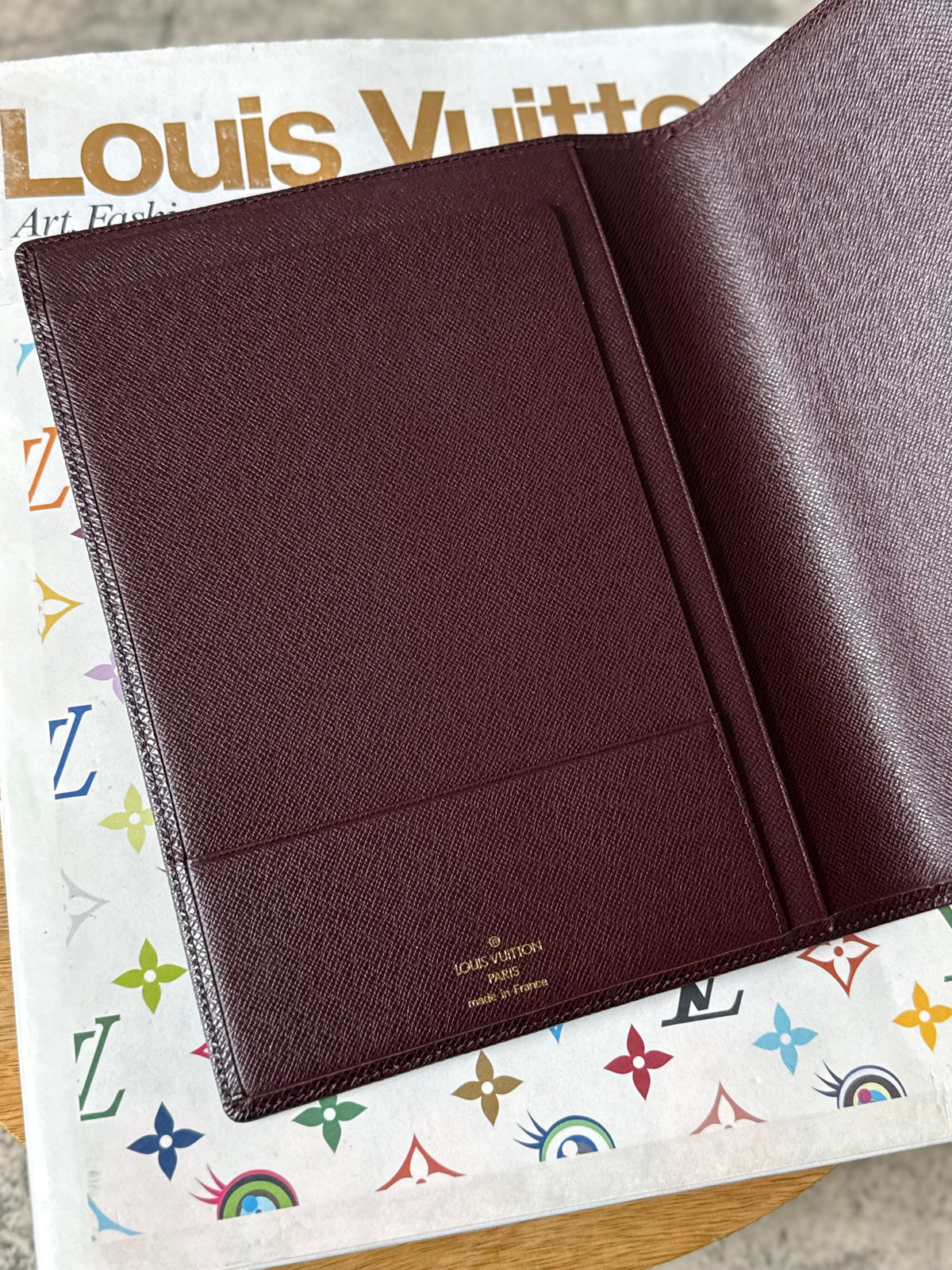 LV Desk Agenda Taiga Mahogany