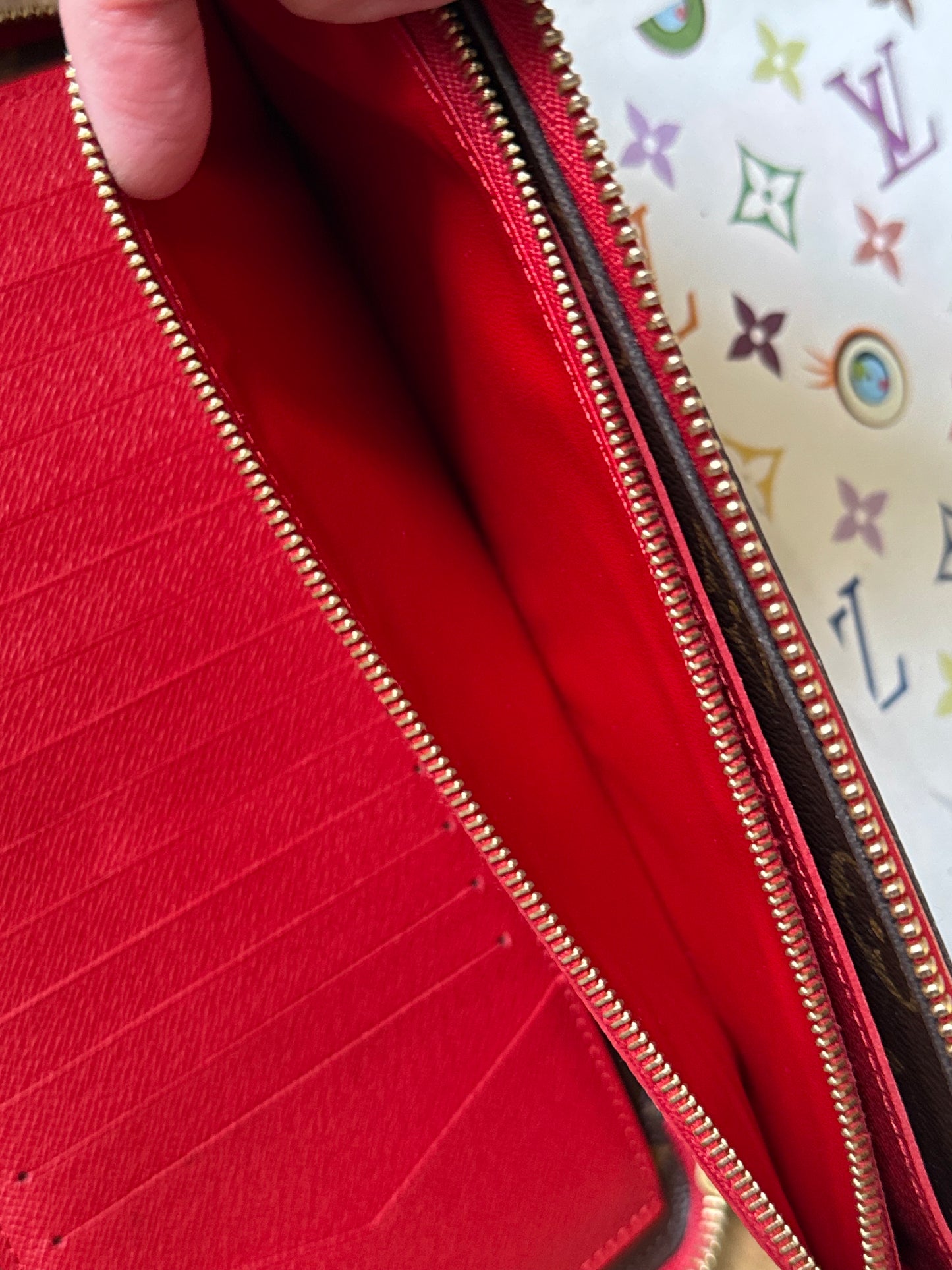 LV Daily Organizer Cerise wallet