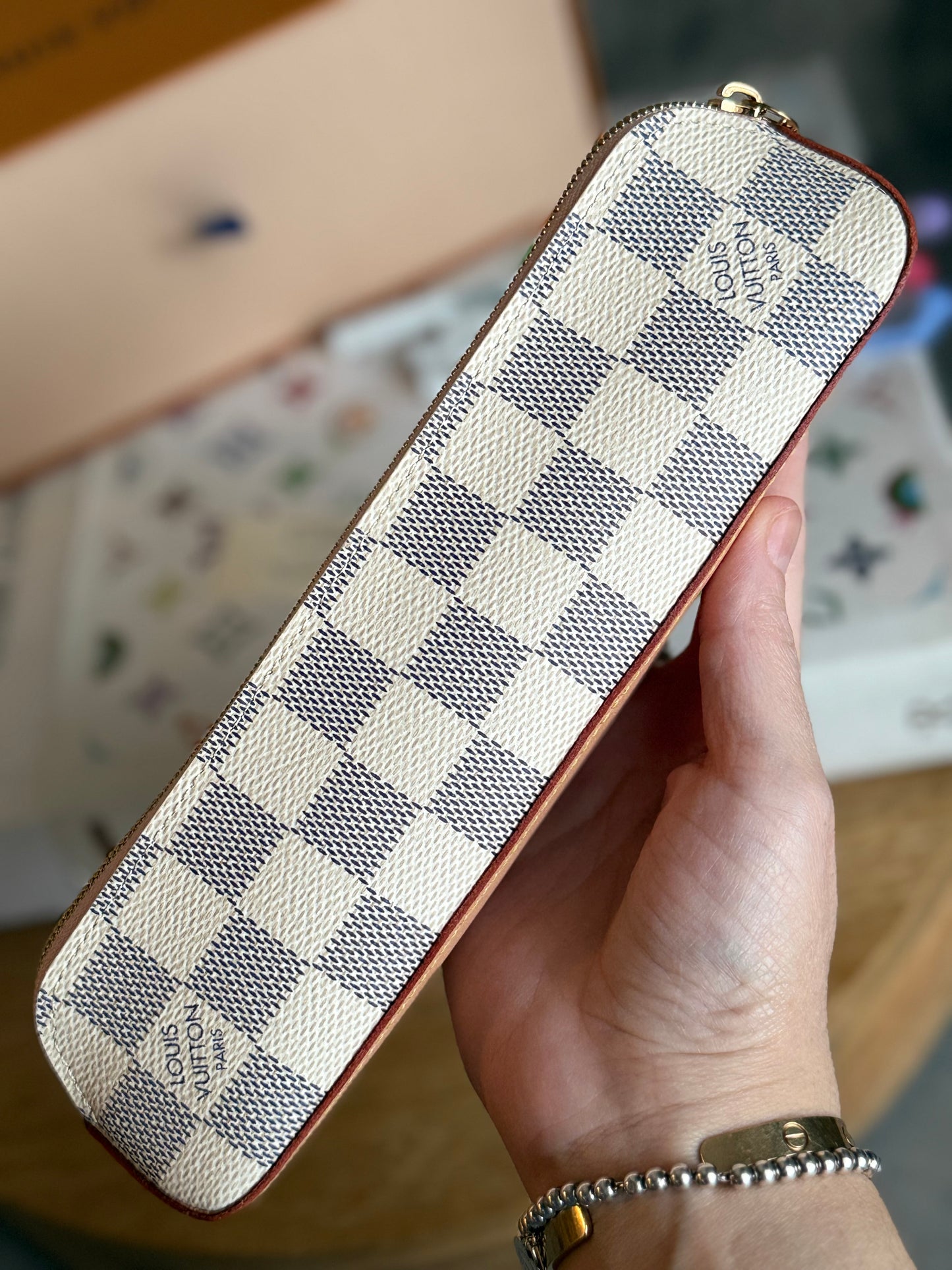 LV Elizabeth Pouch with flower charm