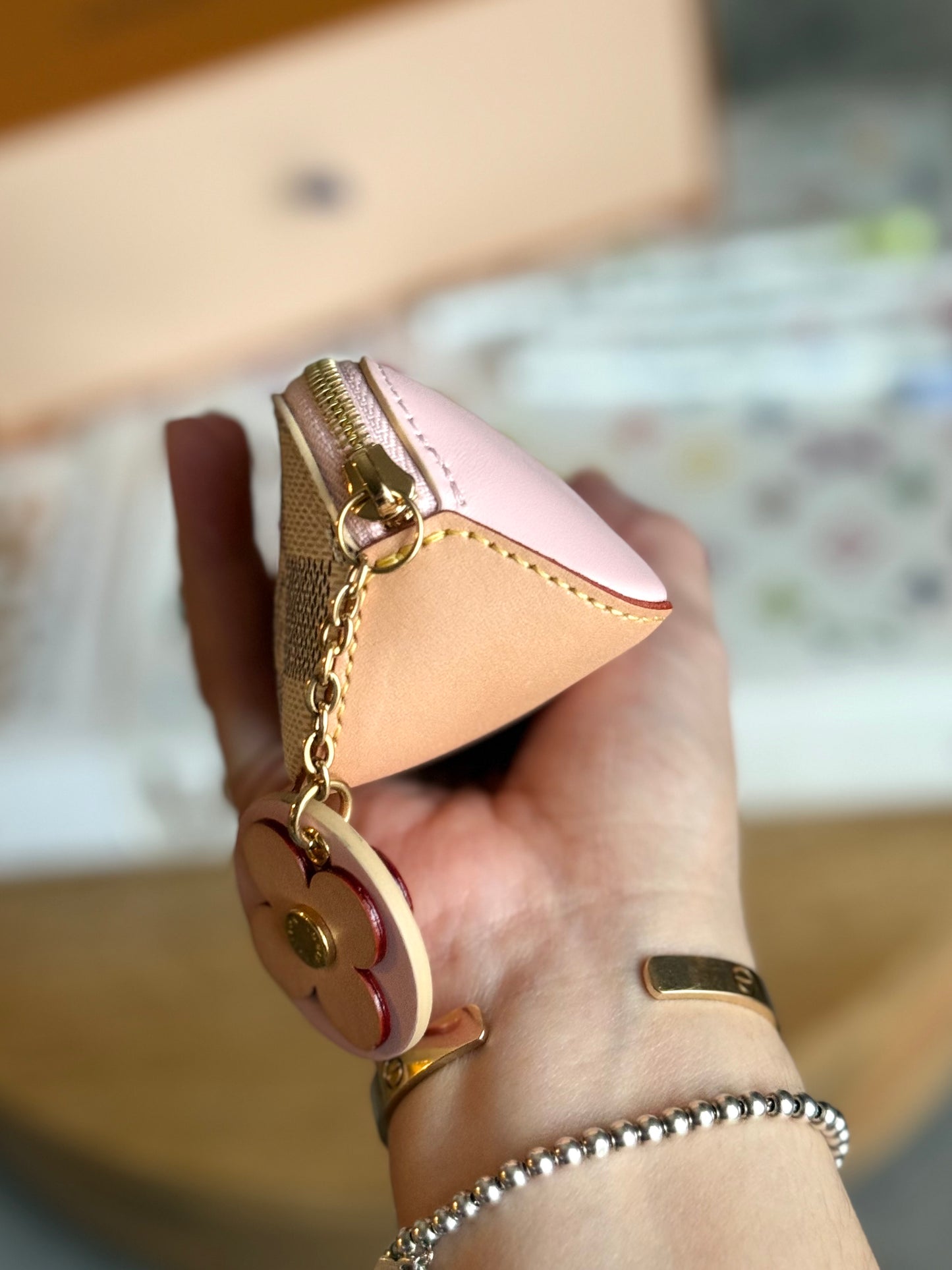 LV Elizabeth Pouch with flower charm