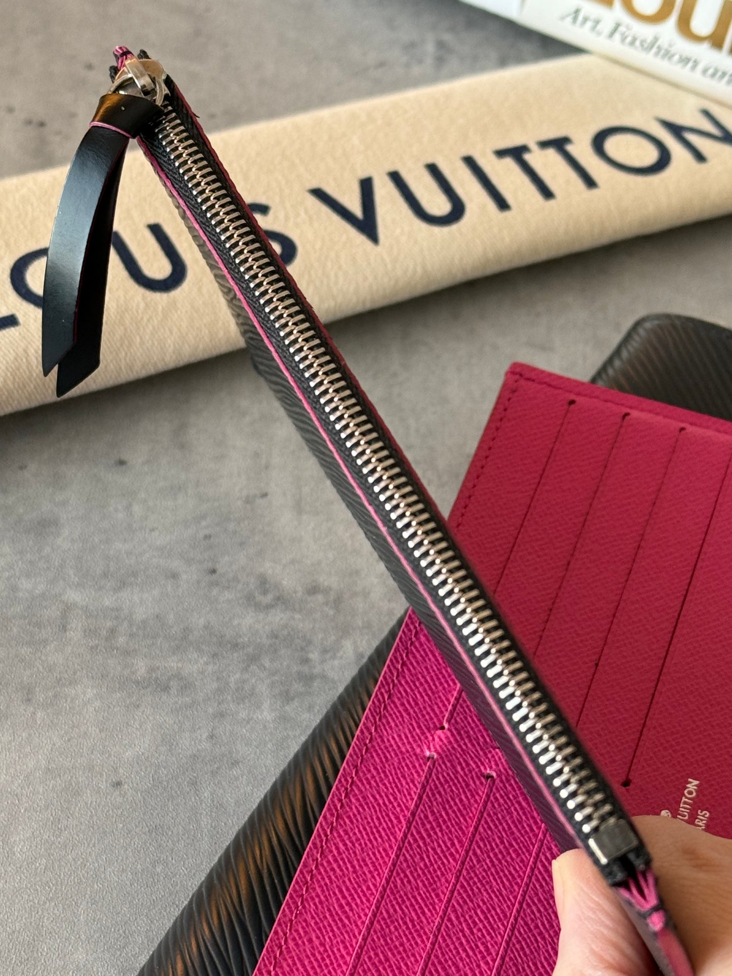LV Felicie Epi Black & Pink