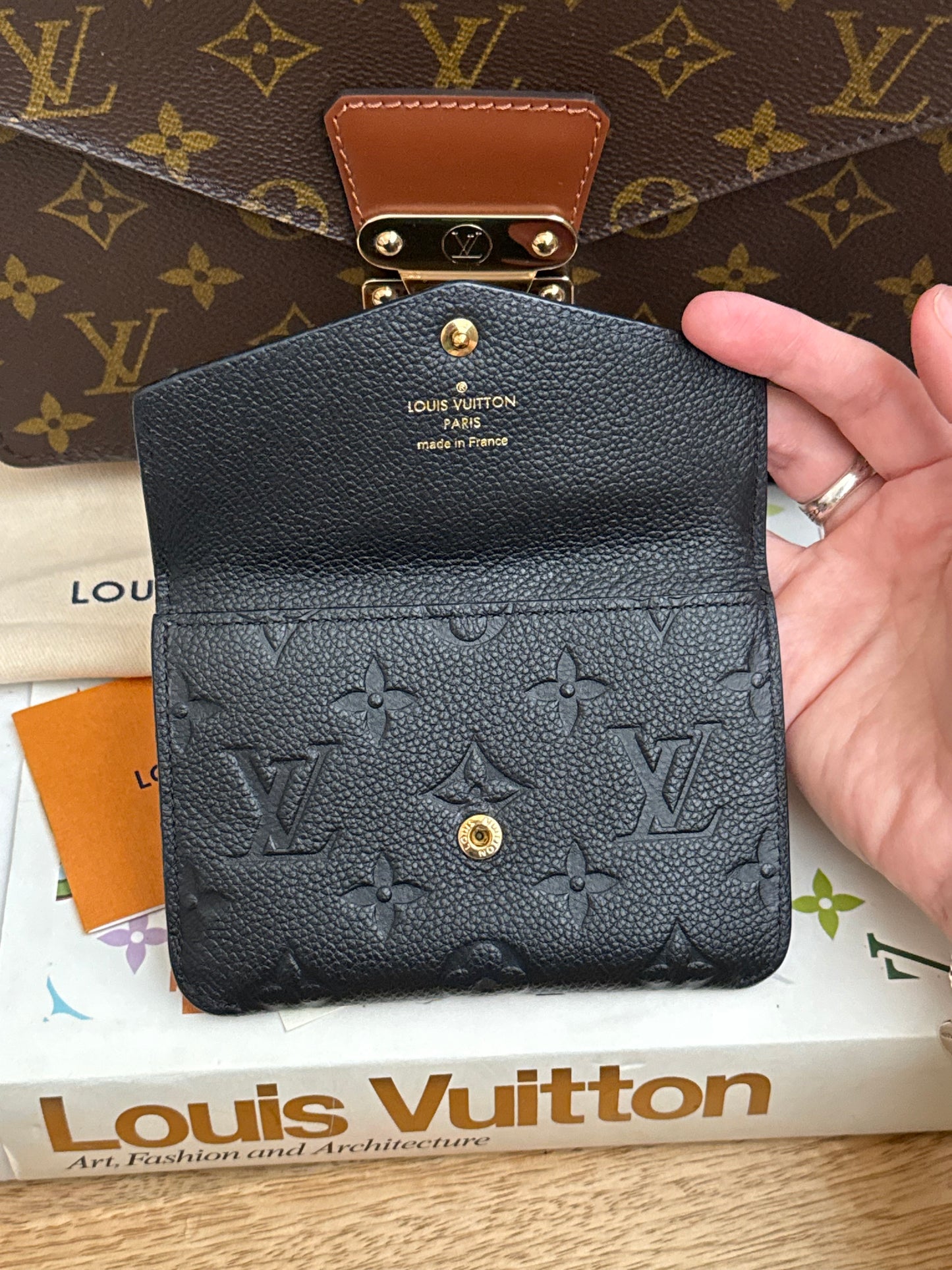 LV Empreinte Key Pouch Noir