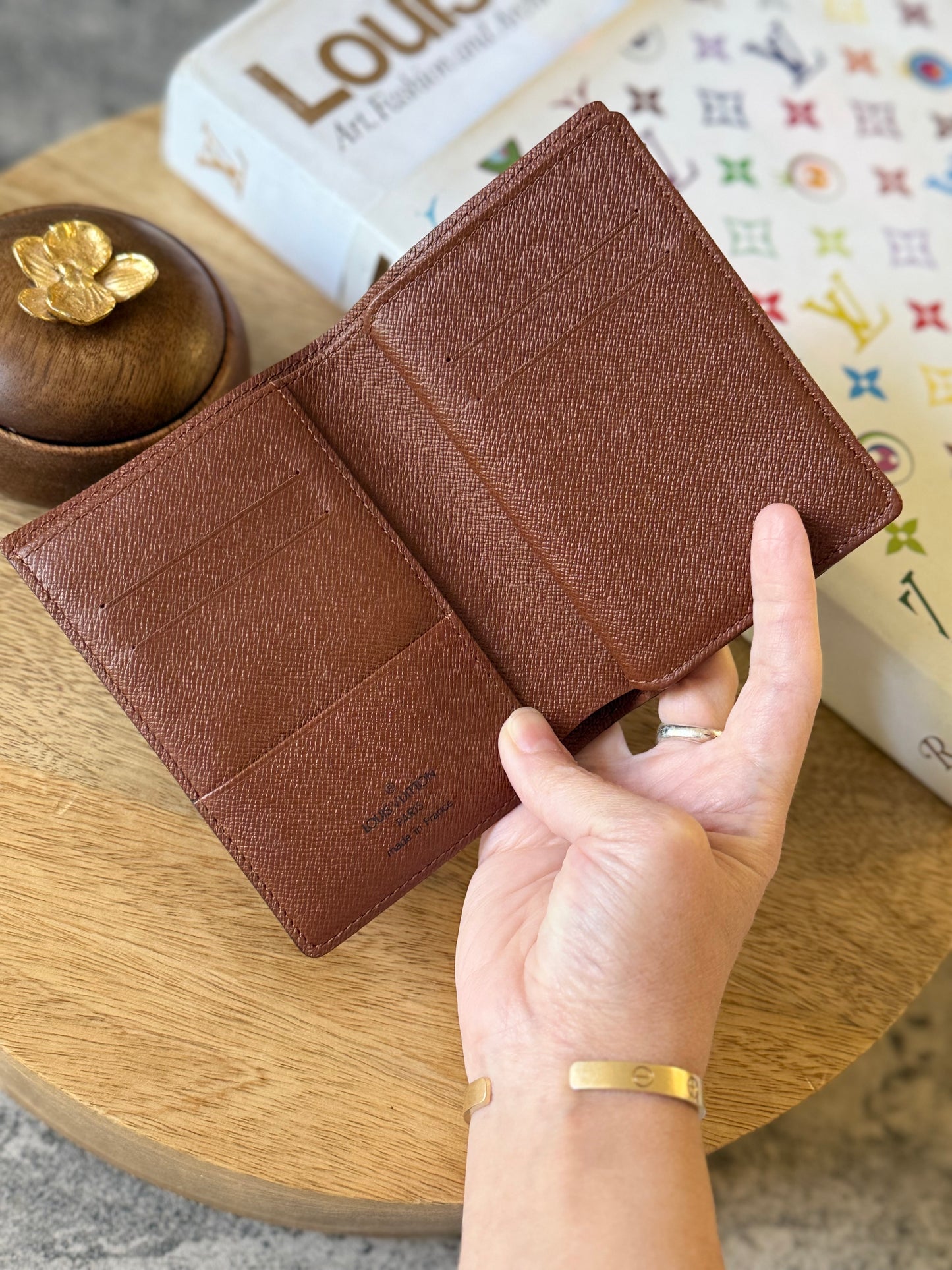 LV Trifold monogram wallet