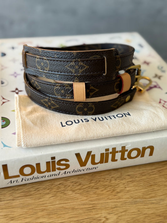 LV 16mm Adjustable Monogram Strap