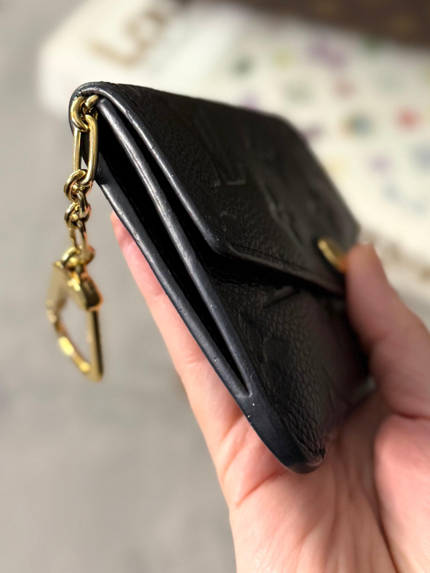 LV Empreinte Noir Key Pouch