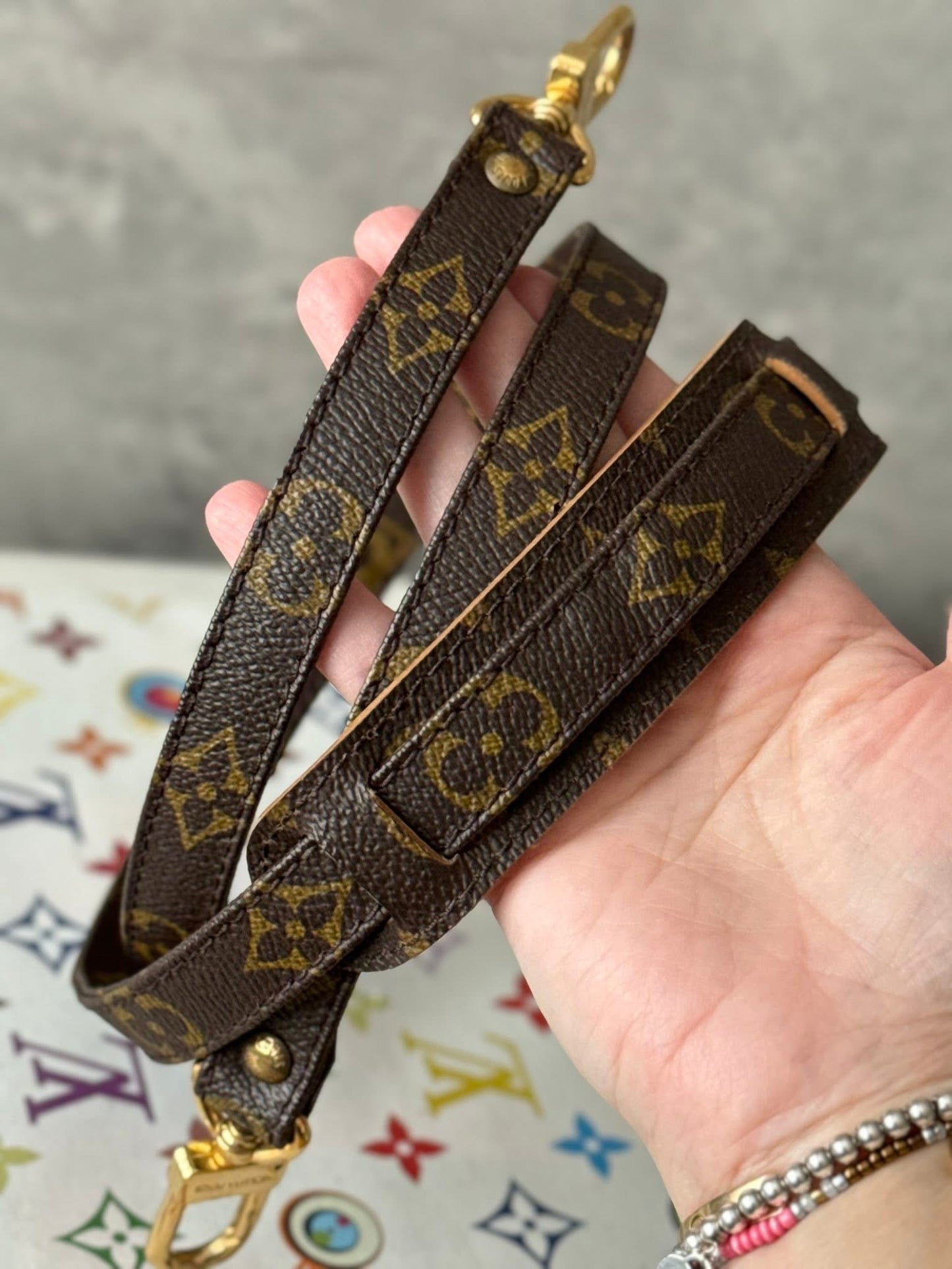 LV Monogram crossbody strap