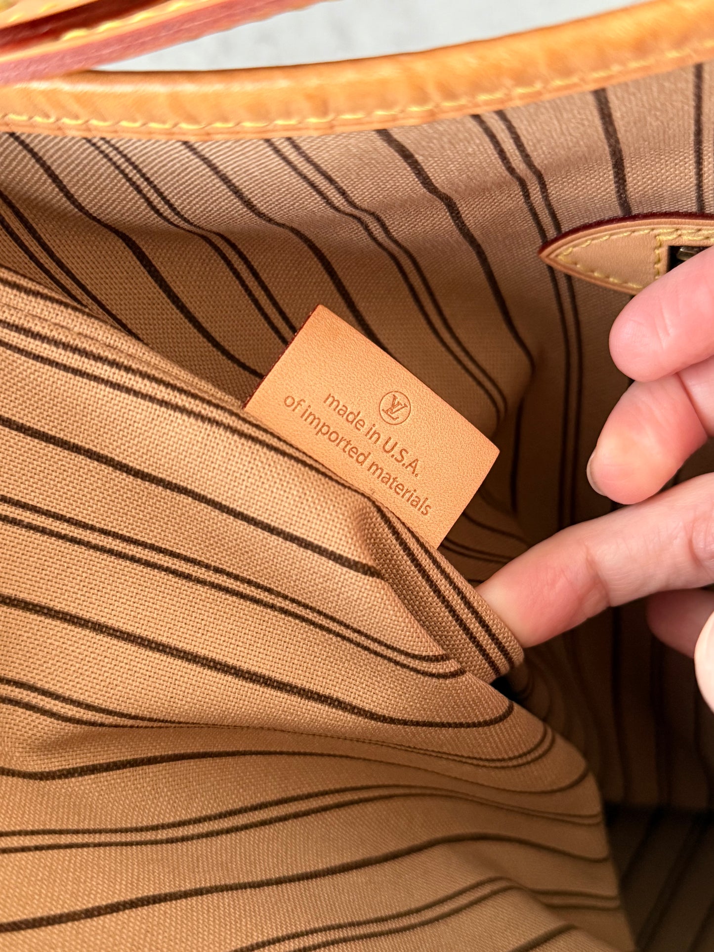 LV Delightful MM Beige