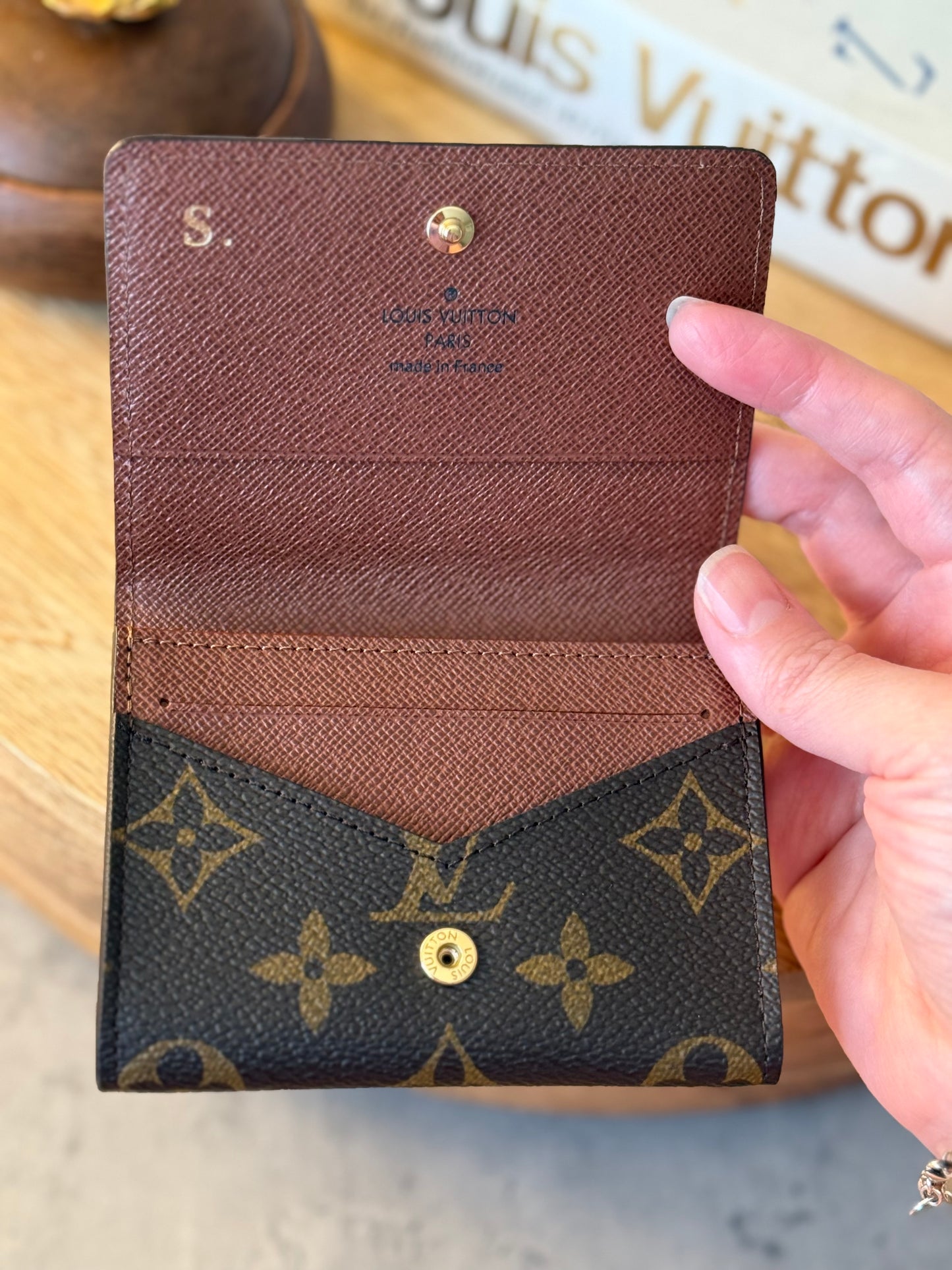 LV Envelope Business Card Holder