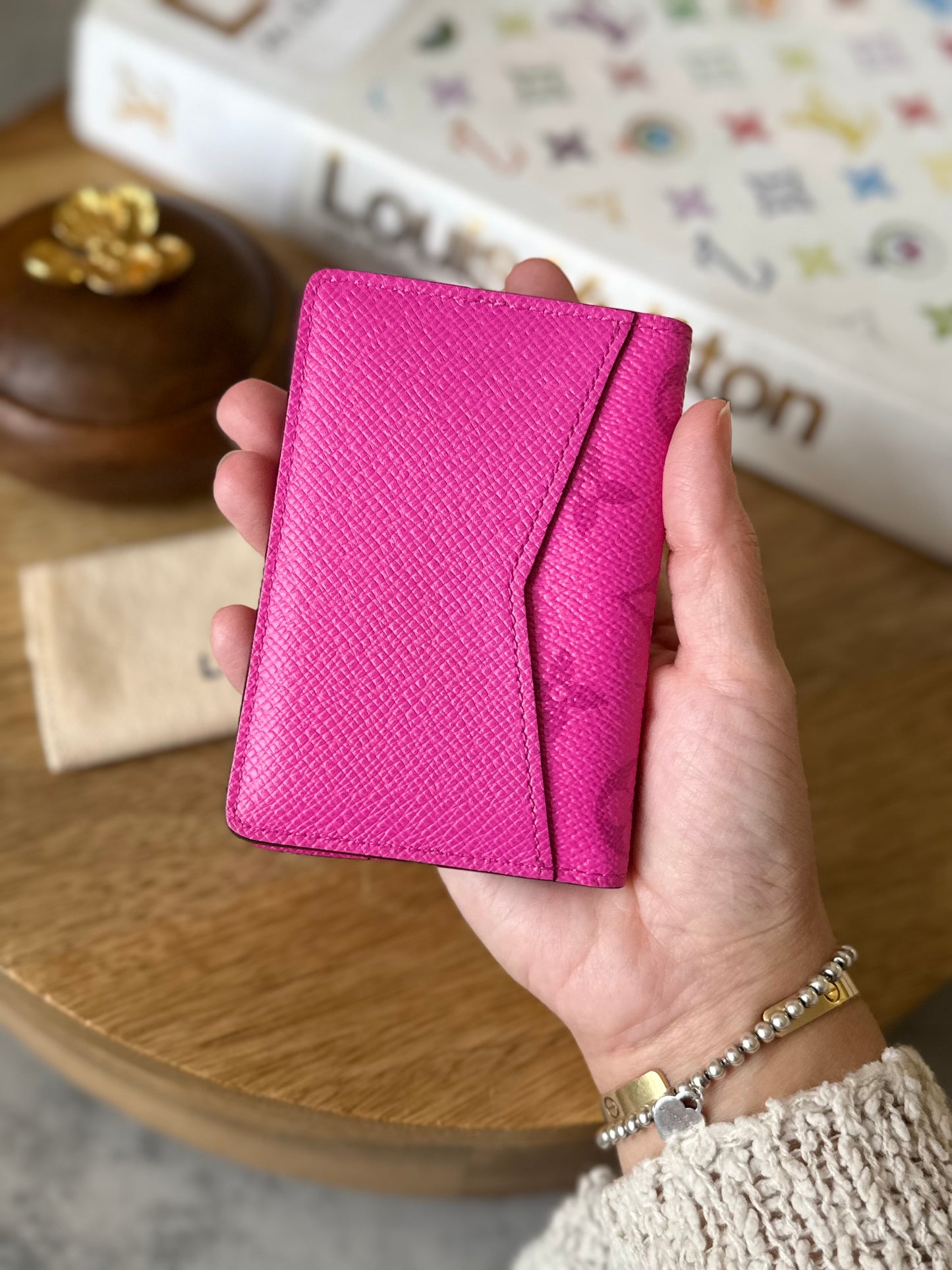 LV Taigarama Fuchsia Pocket Organizer