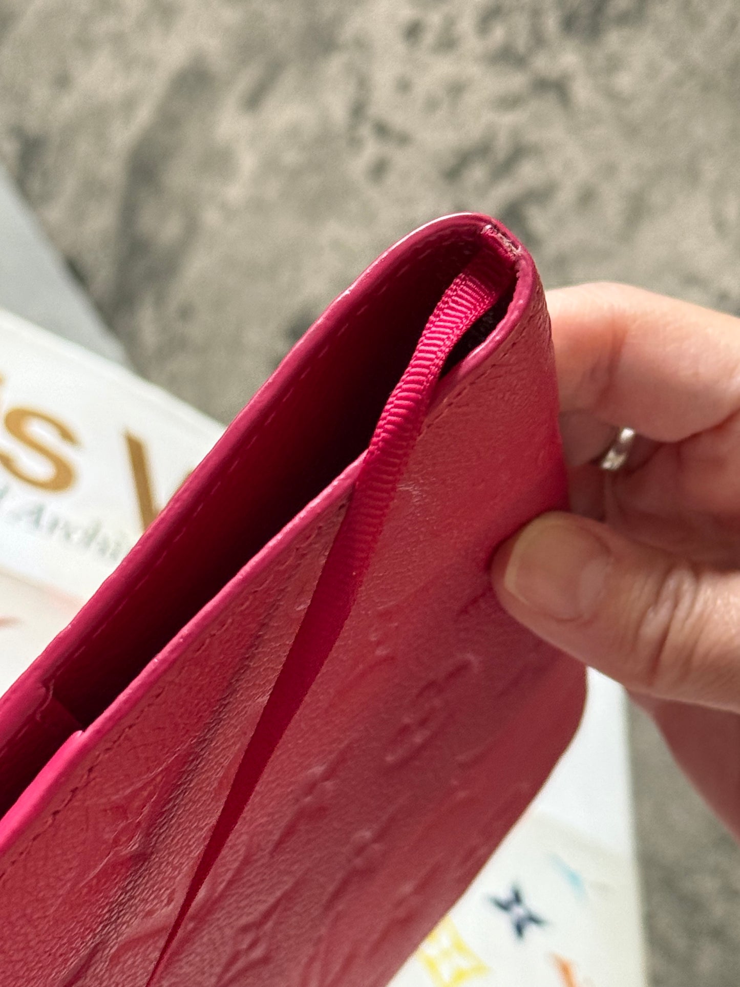 LV Fuchsia Clemence Notebook