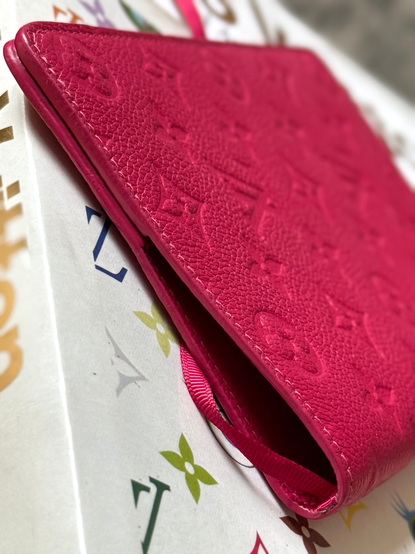 LV Fuchsia Clemence Notebook