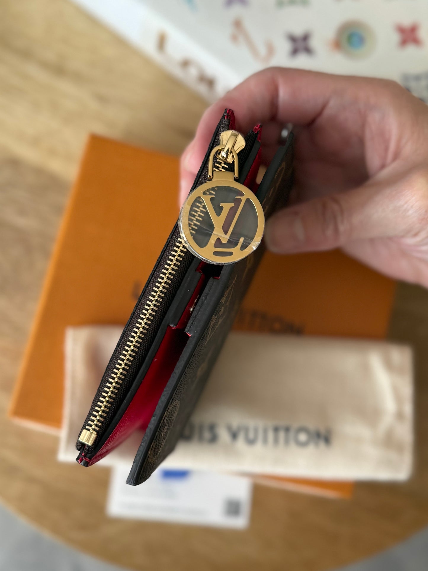 LV x TM Lisa Wallet Cerise