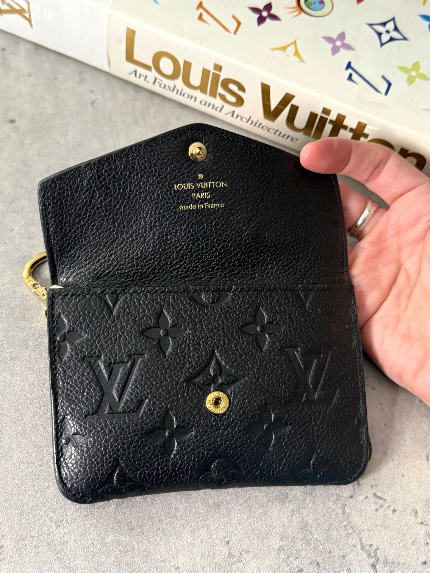 LV Empreinte Noir Key Pouch