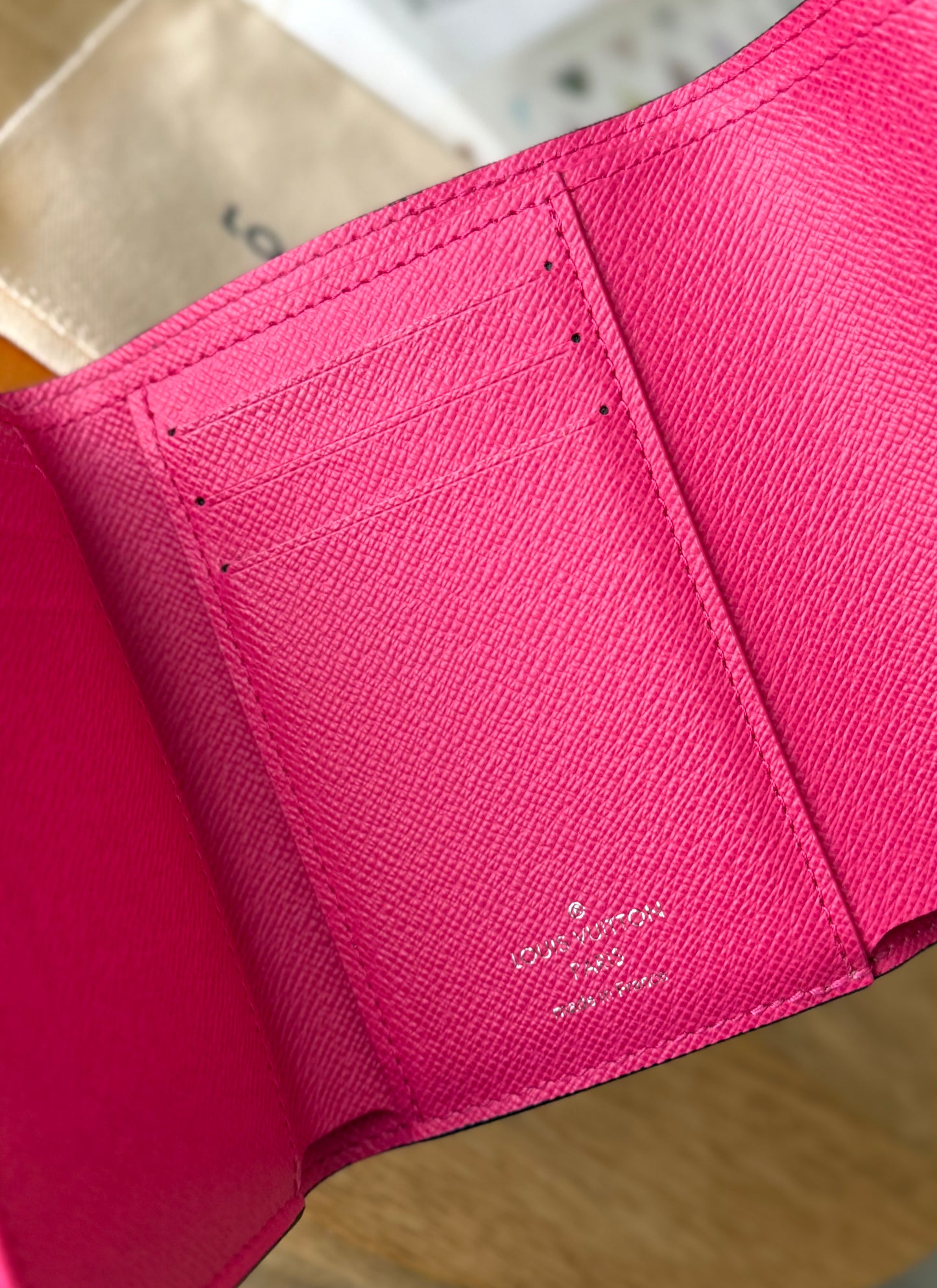 LV Victorine wallet pink
