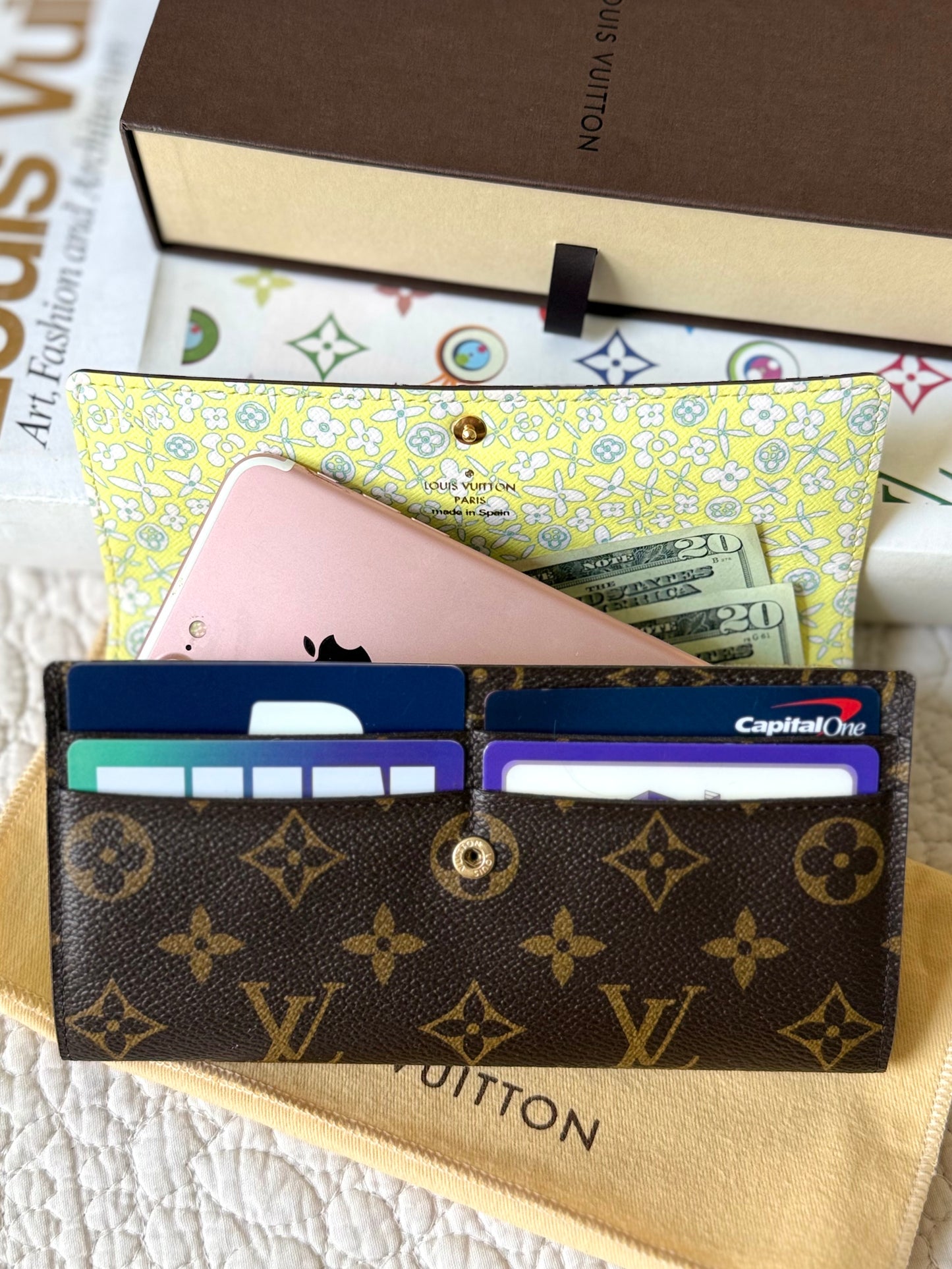 LV Sarah Wallet Fleuri