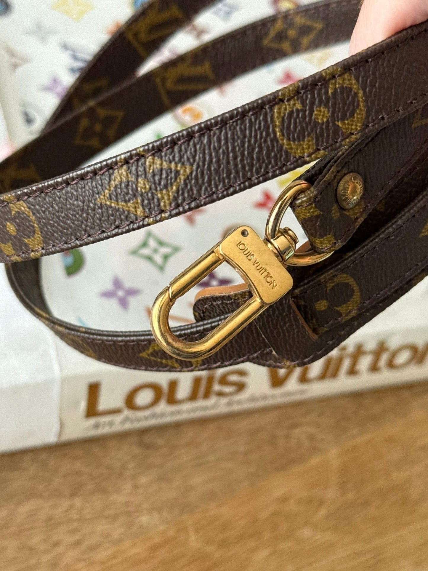LV Monogram crossbody strap