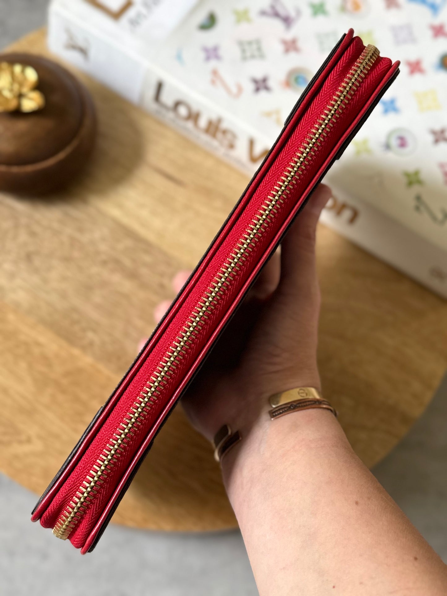 LV Daily Organizer Cerise wallet