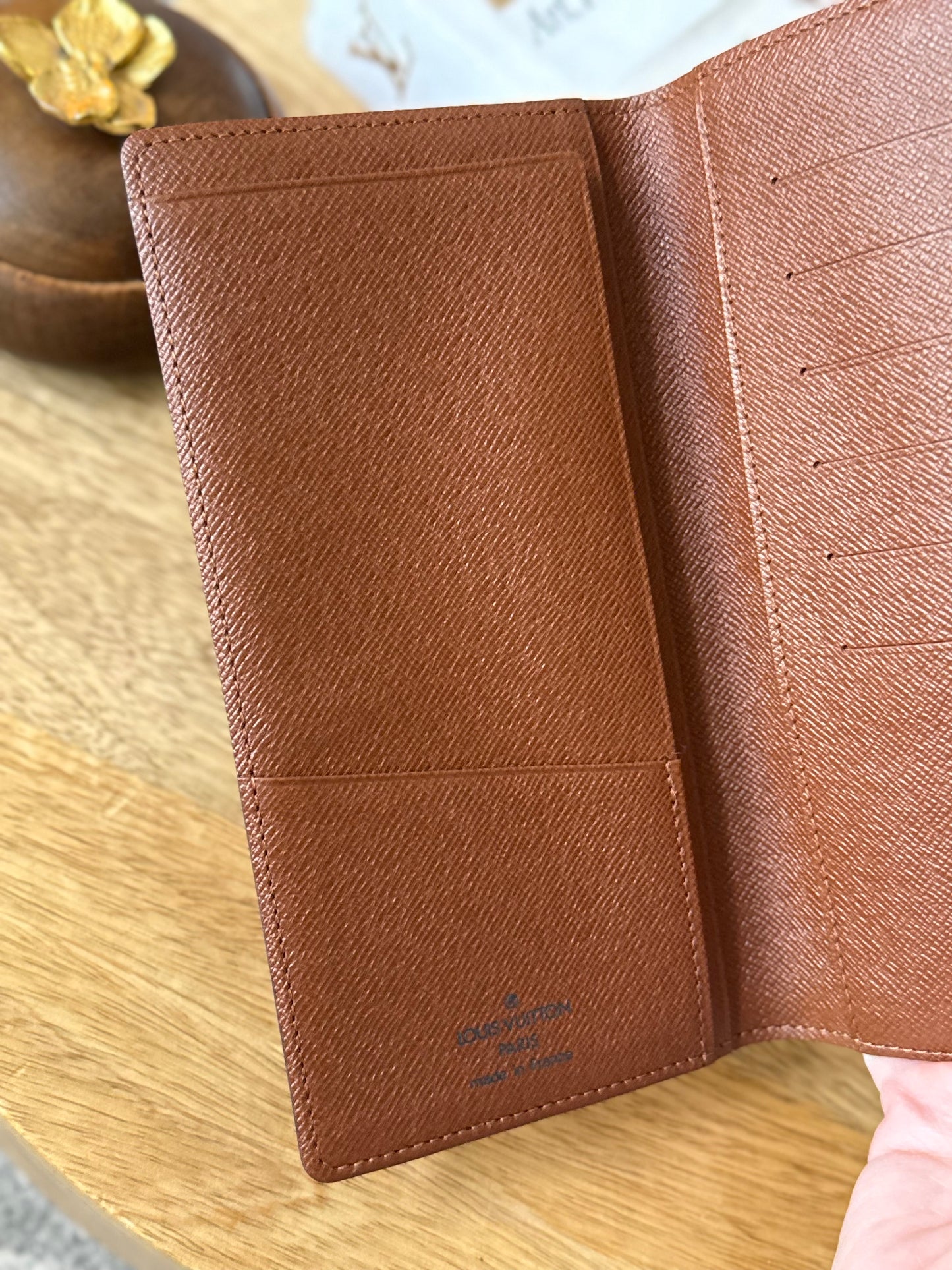 LV Bifold Checkbook Wallet