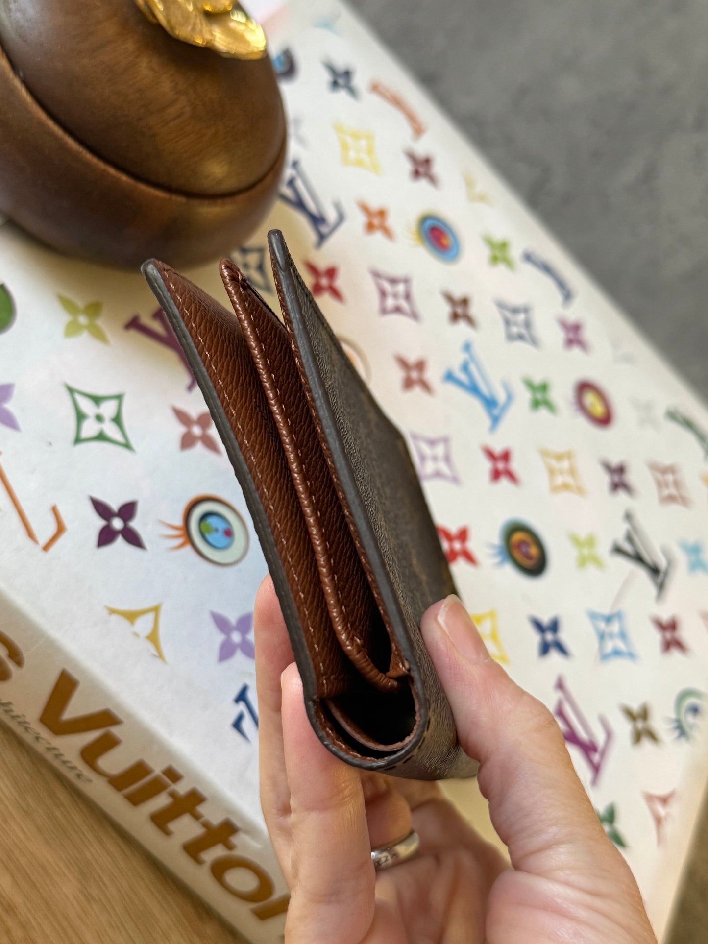LV Trifold monogram wallet