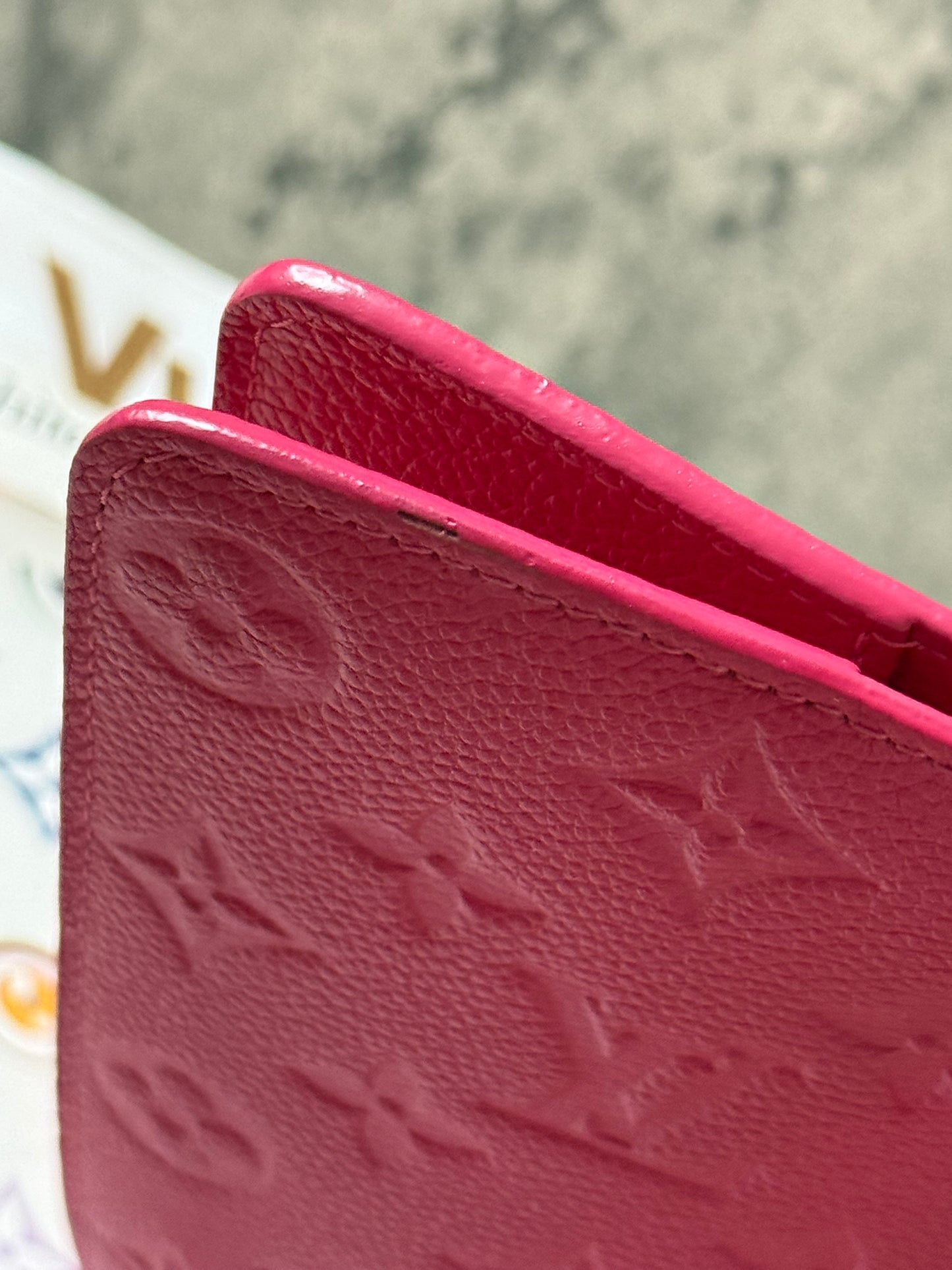 LV Fuchsia Clemence Notebook