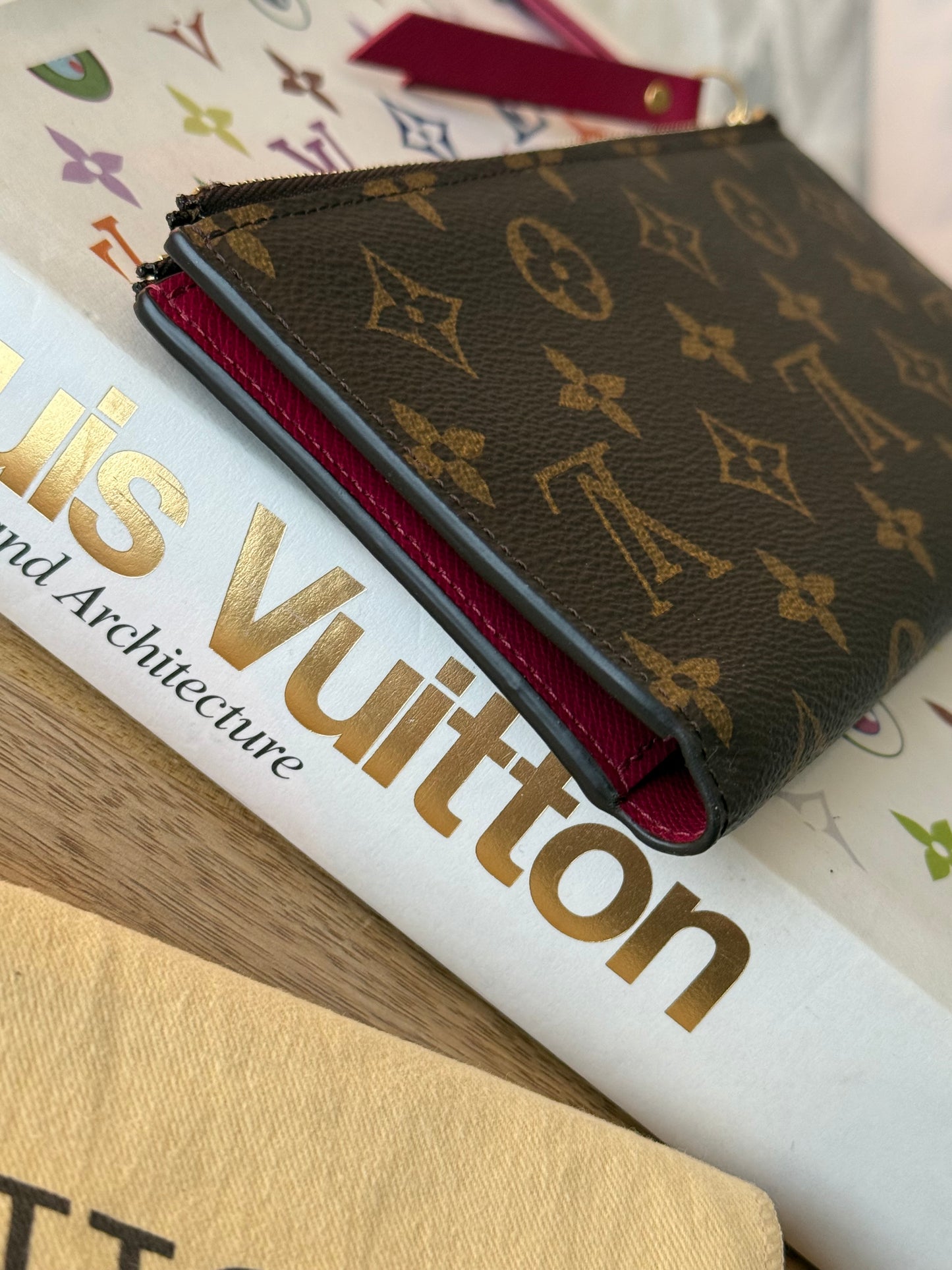 LV Adele Wallet in Fuchsia
