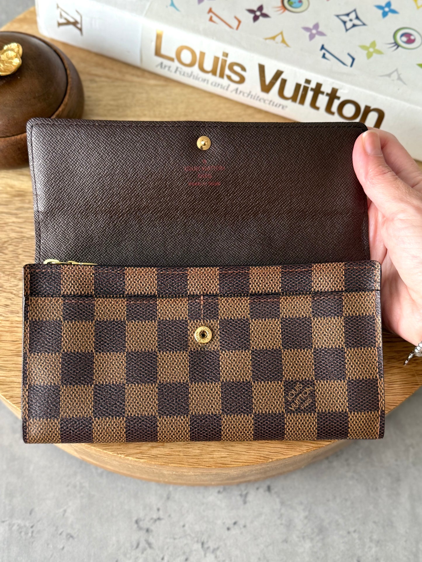 LV Sarah Wallet Damier Ebene