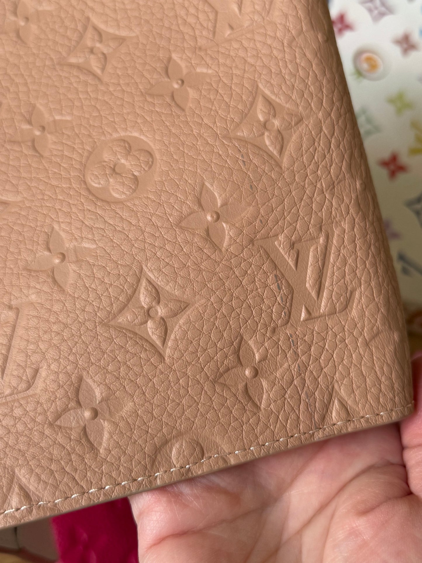 LV Empreinte Rose Notebook Cover Japan Ed.