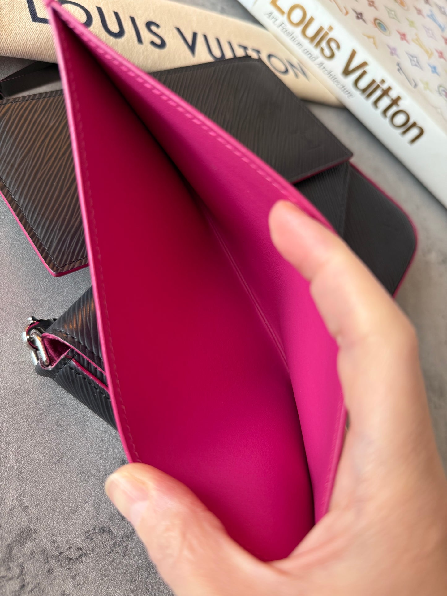 LV Felicie Epi Black & Pink